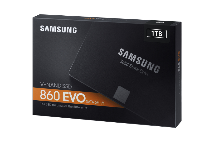 Samsung 860 EVO MZ-76E1T0B - SSD - verschlüsselt - 1 TB - intern - 2.5" (6.4 cm)
