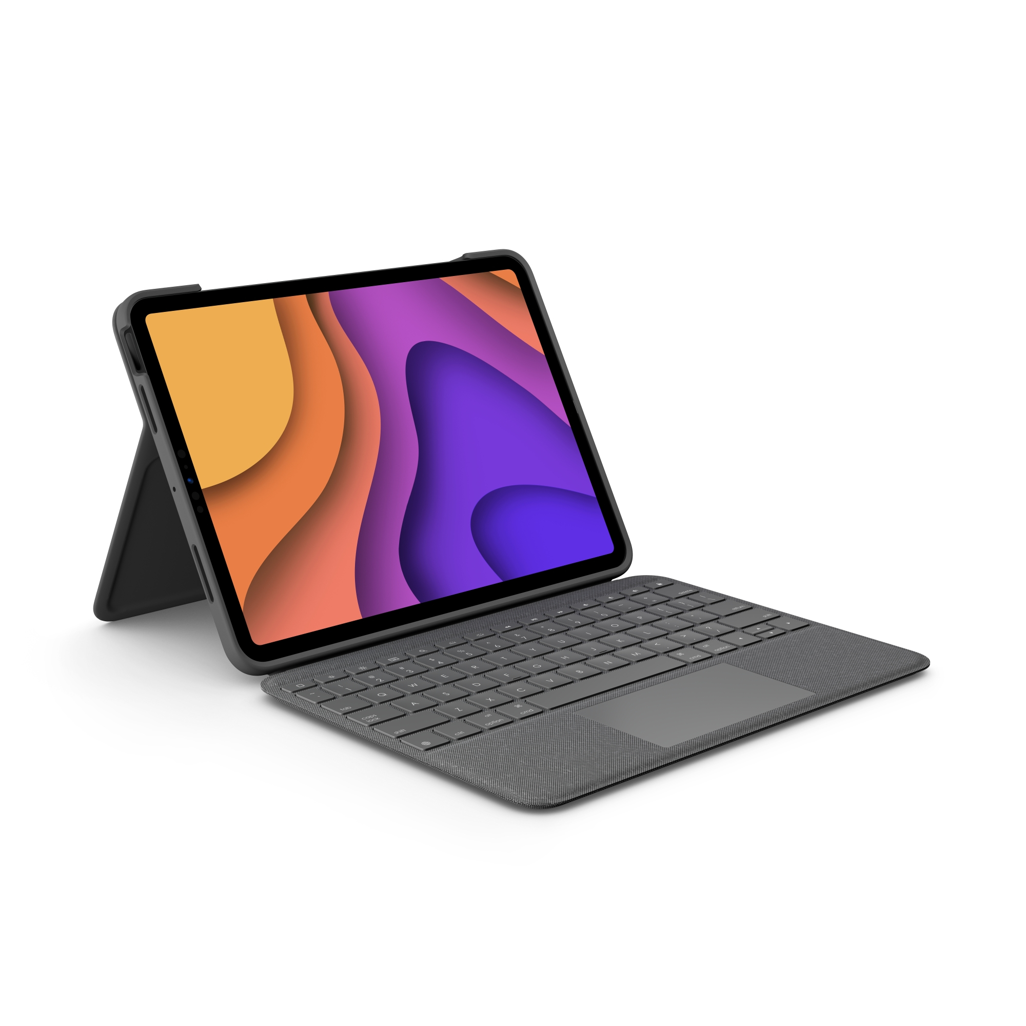 Logitech Folio Touch - Tastatur und Foliohülle - mit Trackpad - hinterleuchtet - Apple Smart connect