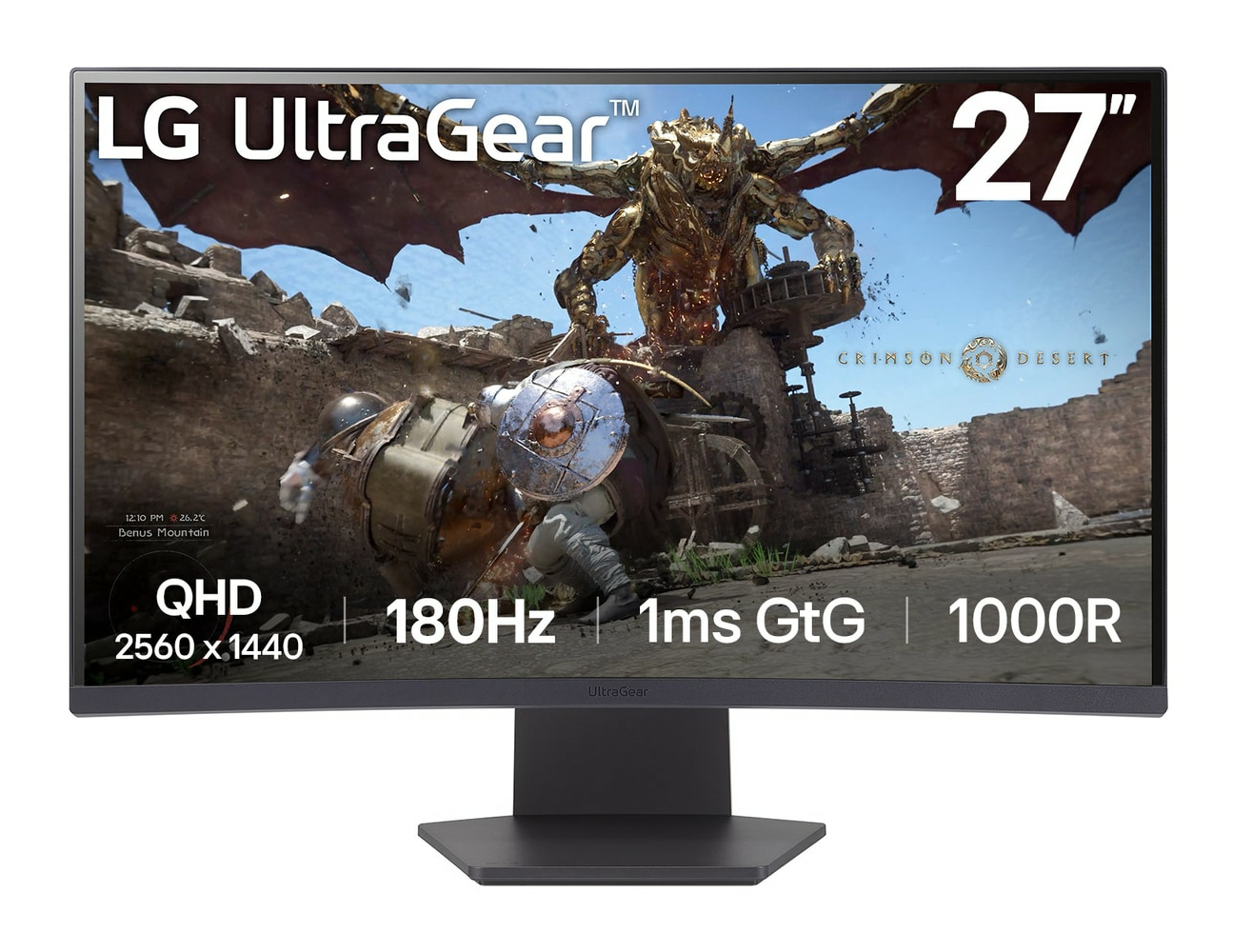 B-WARE - LG UltraGear 27GS60QX-B Curved-Monitor 68.4 cm (27") (WQHD), VA, 1ms, HDMI, Displayport
