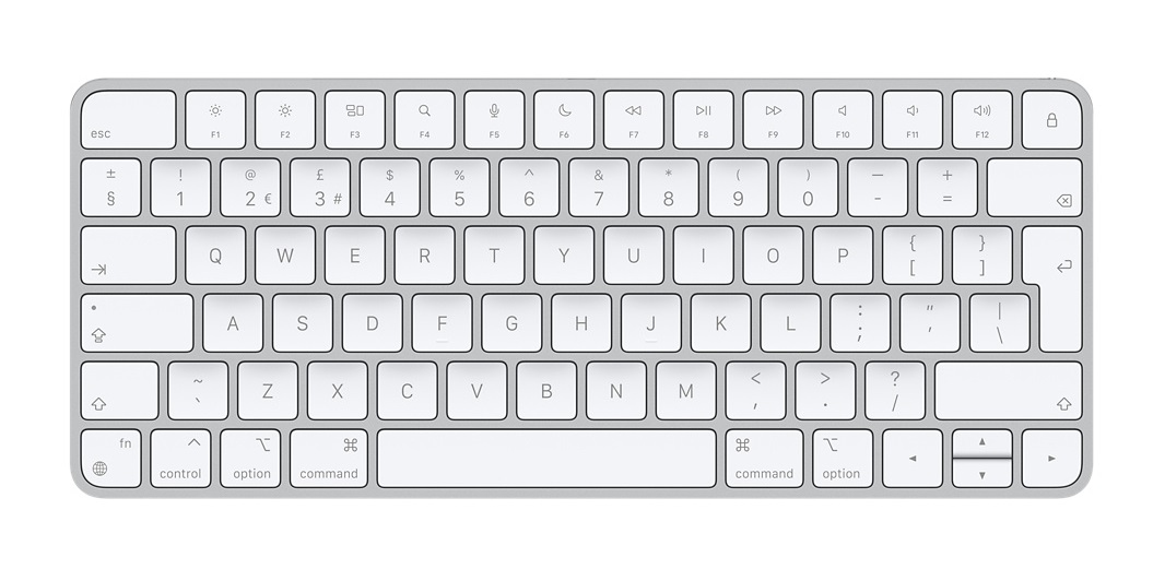Apple Magic Keyboard, Mini, Kabellos, Bluetooth, QWERTY, Weiß