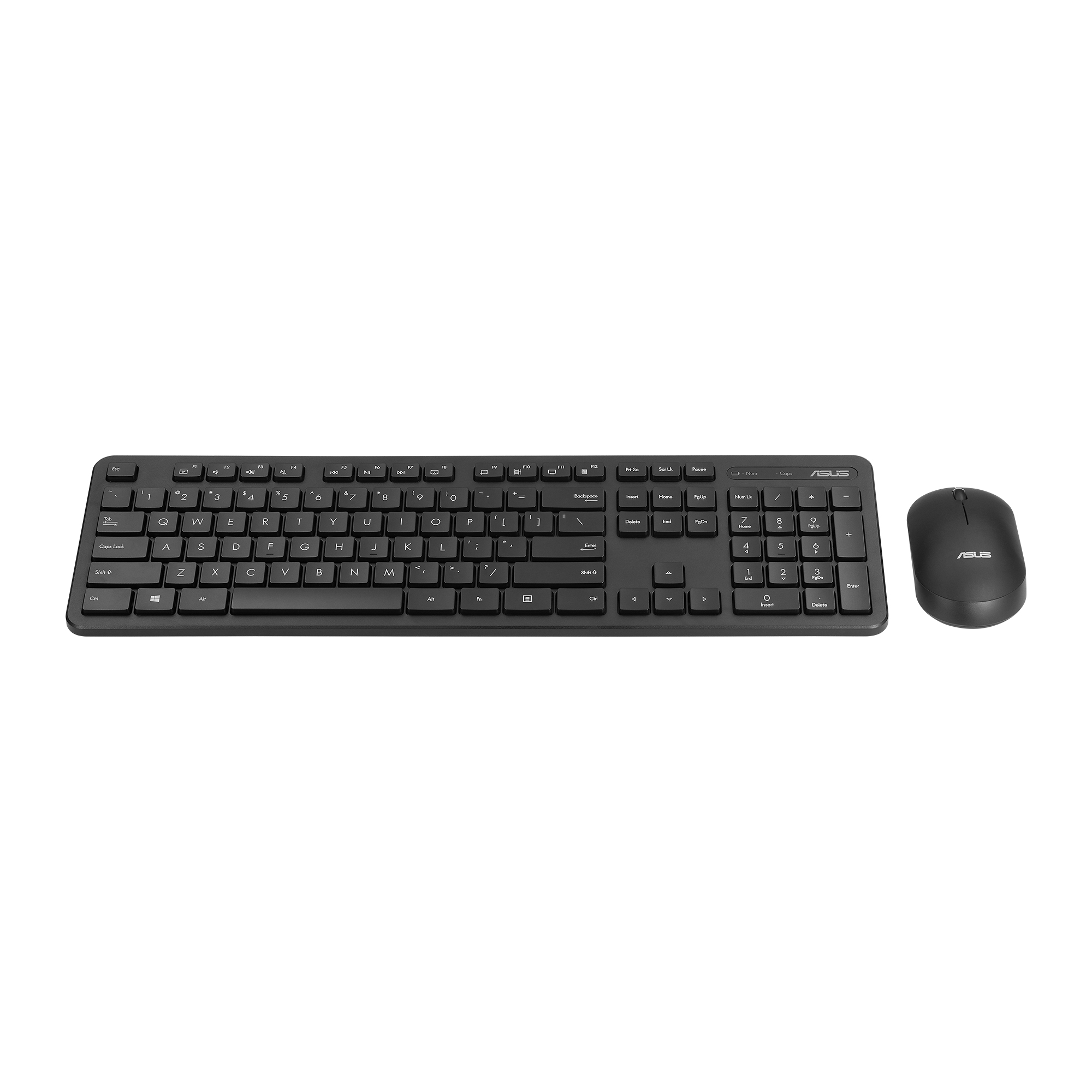 ASUS CW100, Volle Größe (100%), Kabellos, RF kabellos + USB, Optischer Schlüsselschalter, Schwarz, M