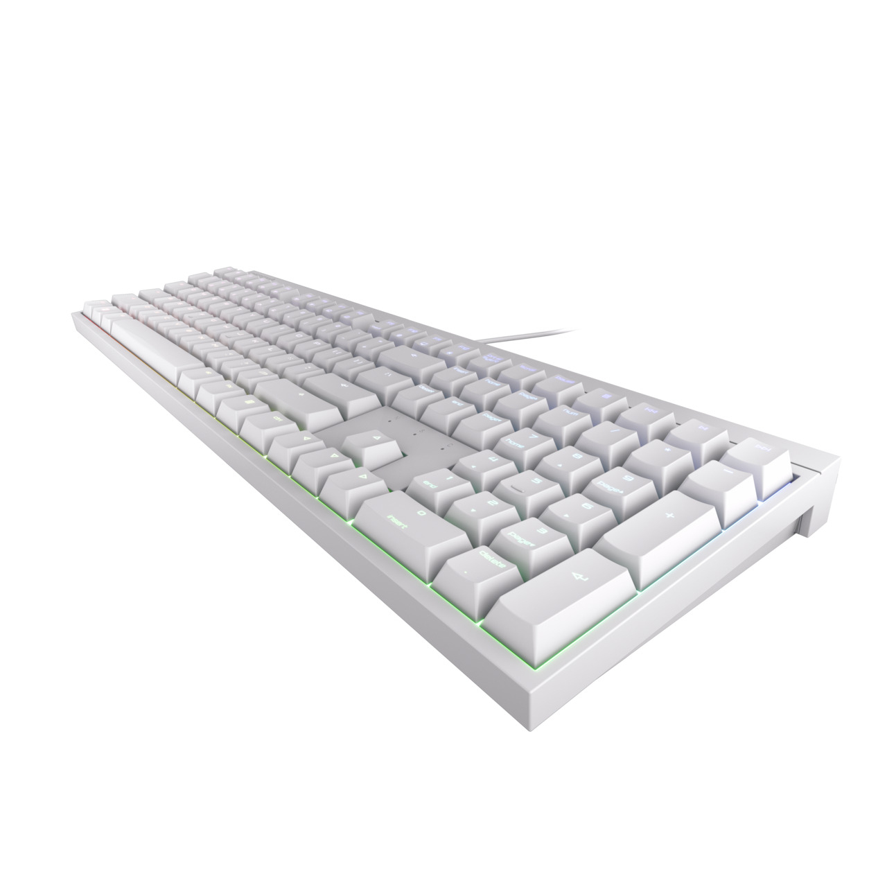 Cherry MX 2.0S RGB, Kabelgebunden, USB, Mechanischer Switch, QWERTY, RGB-LED, Weiß