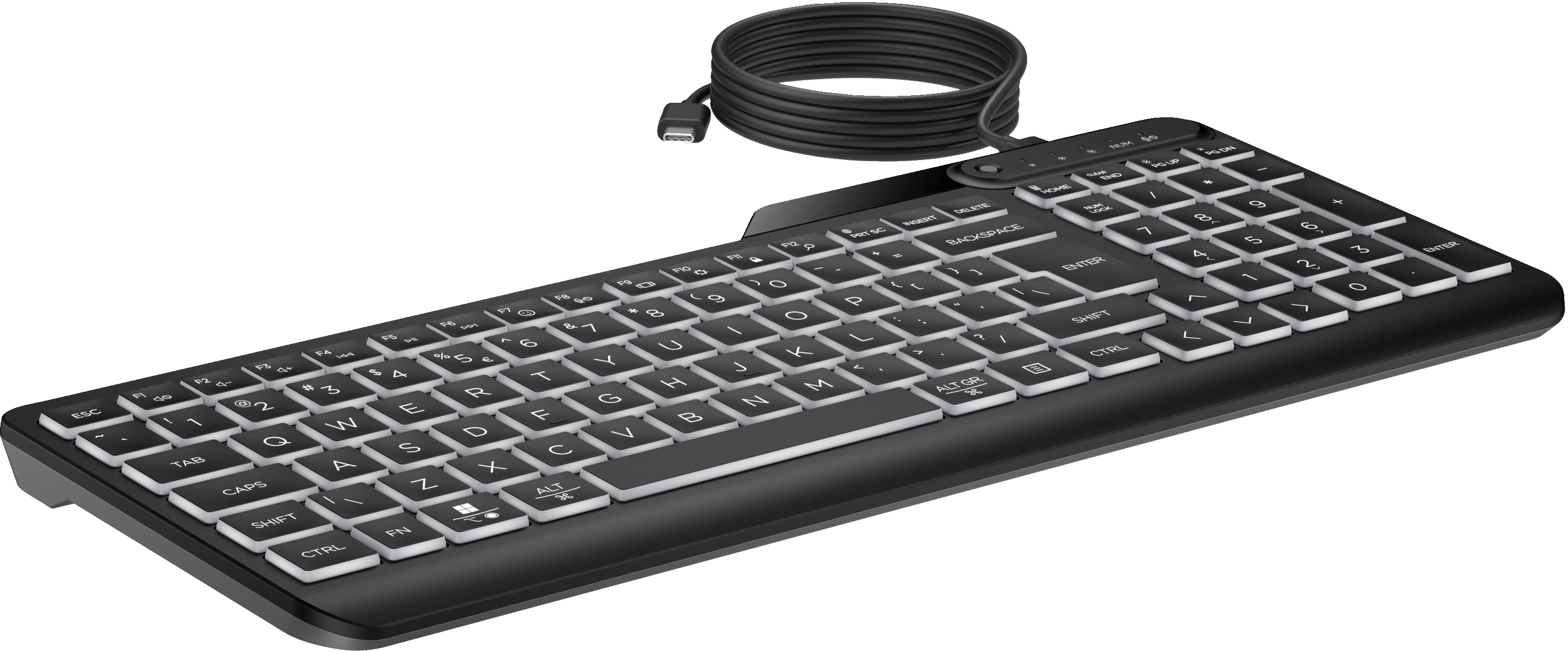 HP 400 - Tastatur - Multi-Device, kompakt, 2-Zonen-Layout