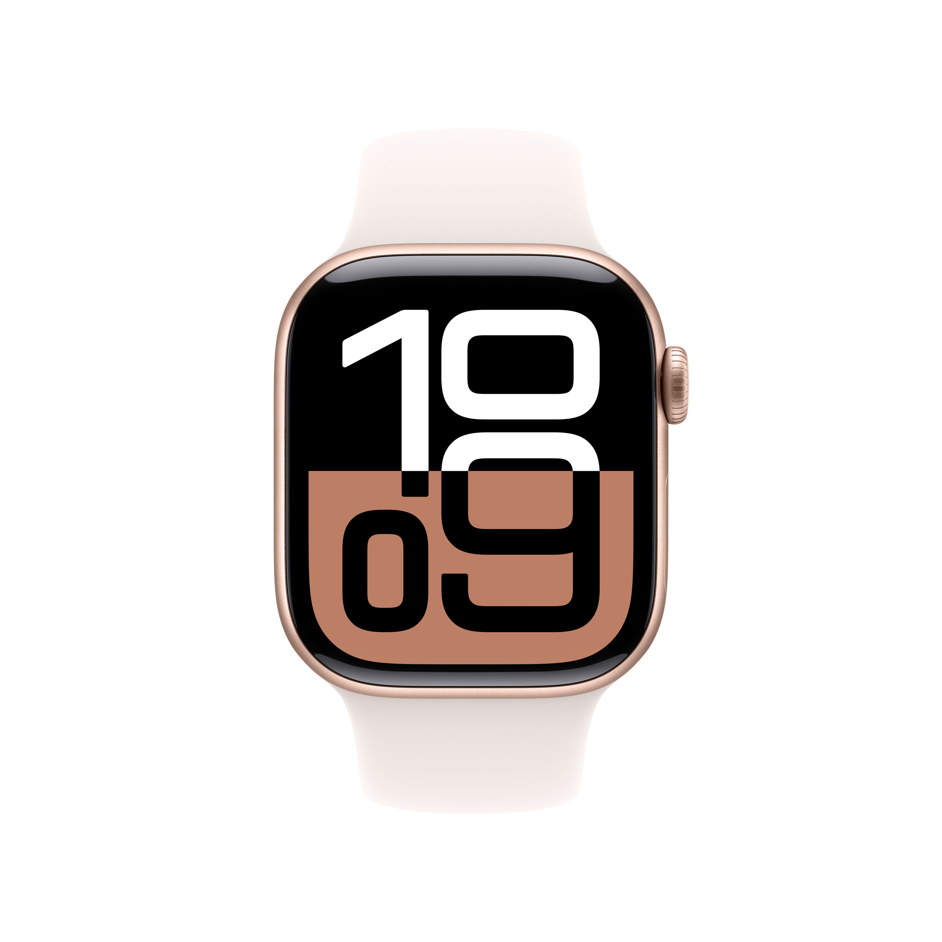 Apple Watch Series 10 (GPS + Cellular) 42mm Aluminium rosegold mit Sportarmband M/L blassrosa