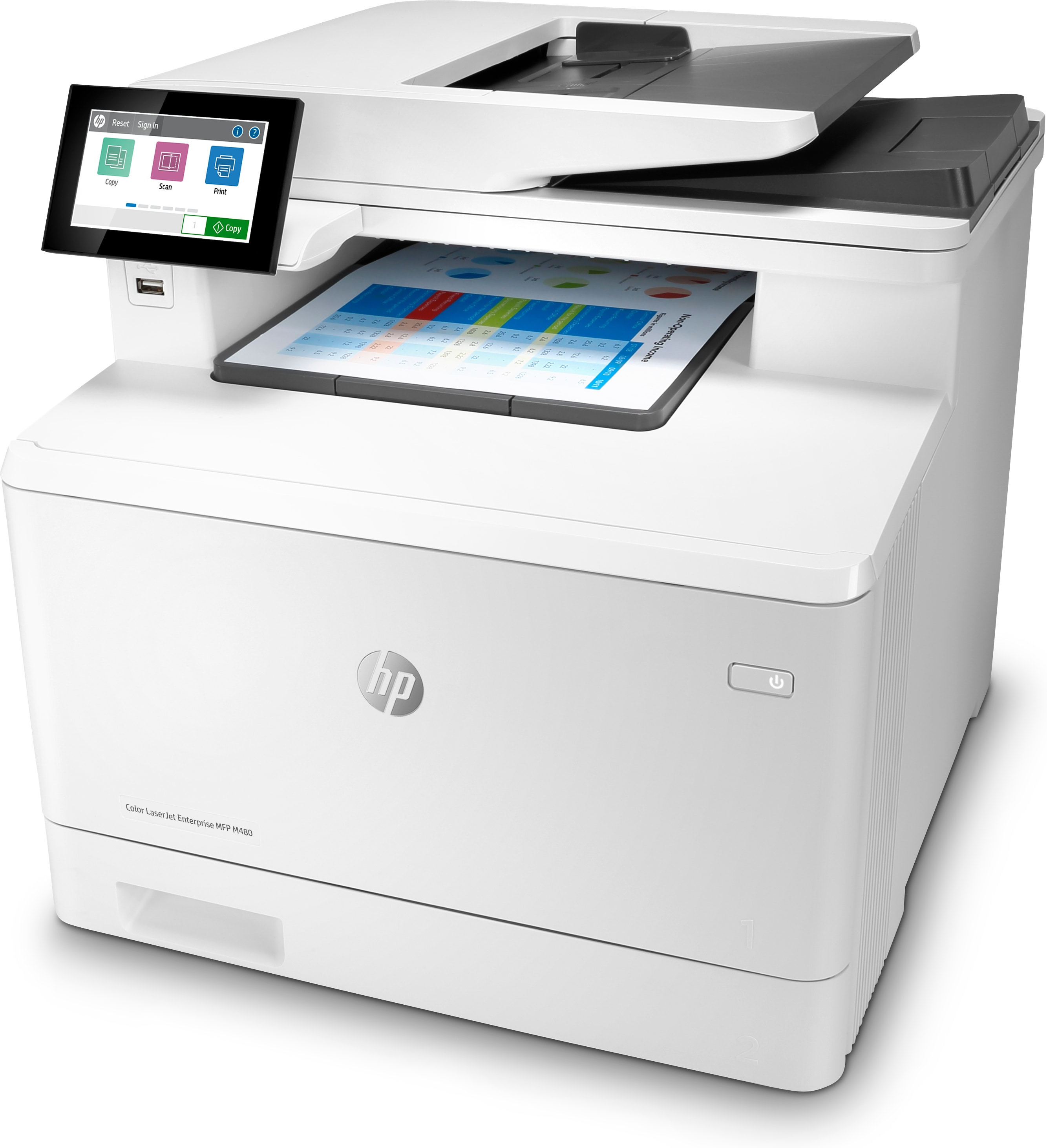 HP Color LaserJet Enterprise MFP M480f, Laser, mehrfarbig