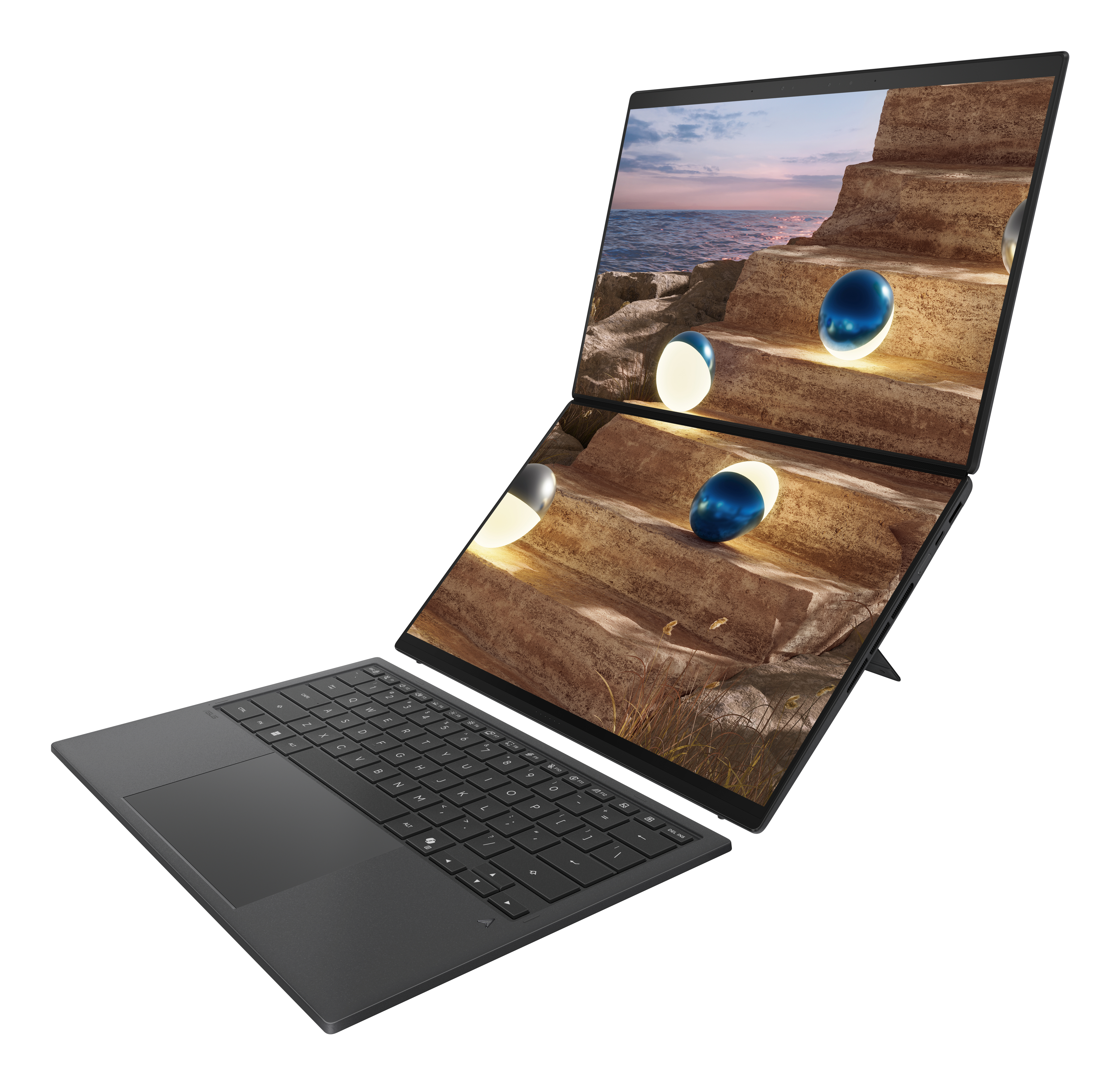 ASUS Zenbook Duo UX8407AA-SN469X, 14" WQXGA+ Touch (2x), Core Ultra 9 386H, 32GB, 1TB SSD, Win11 Pro