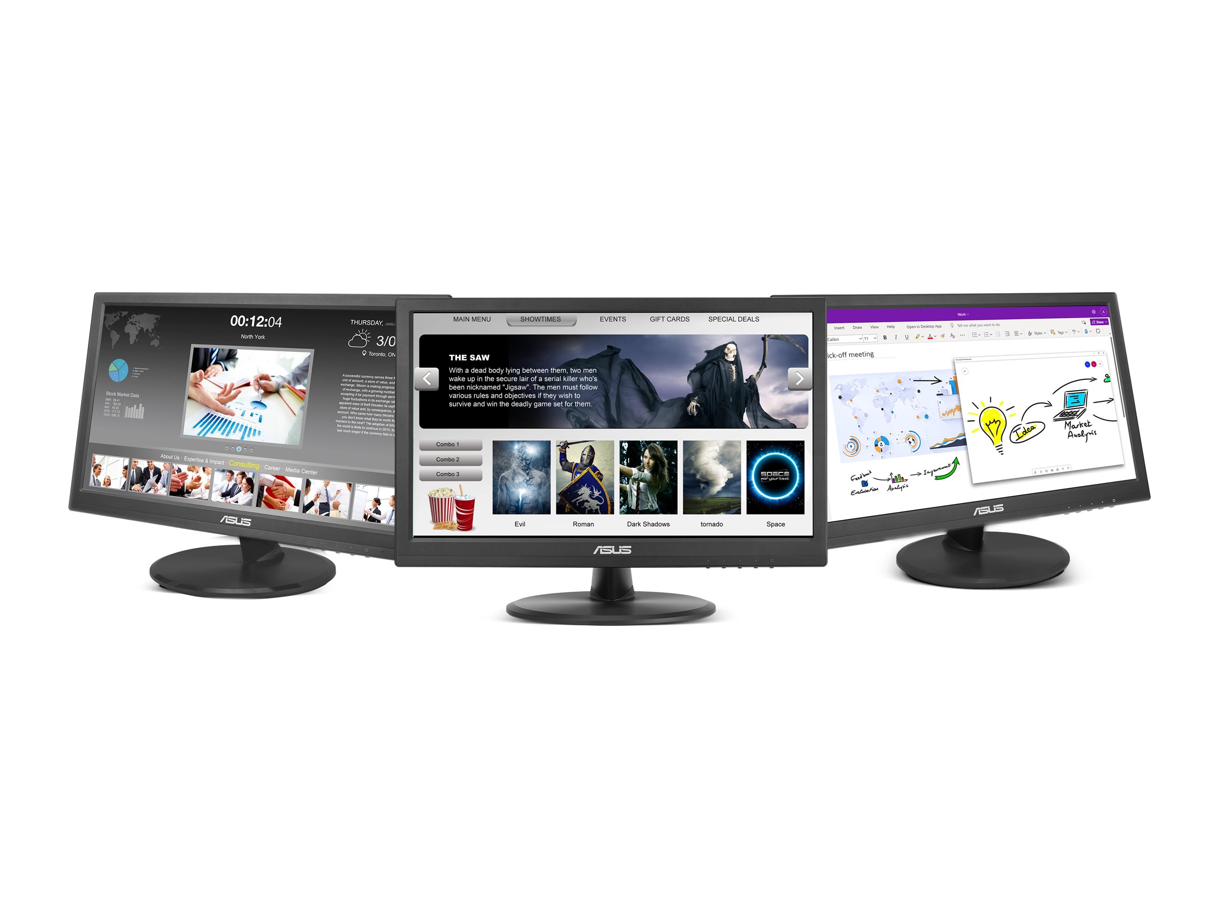 ASUS VT169HE, 15.6" FHD IPS 60Hz, Multi-Touch, 5ms, 220nits, 1x HDMI, 1x VGA