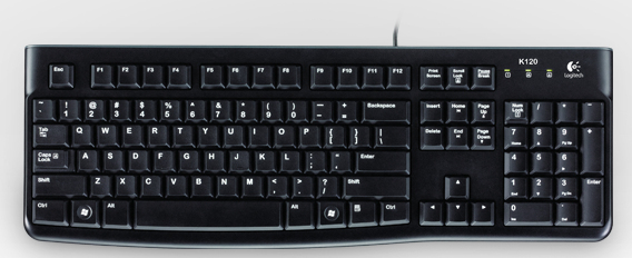 Logitech K120 - Tastatur - USB - Schweiz - OEM