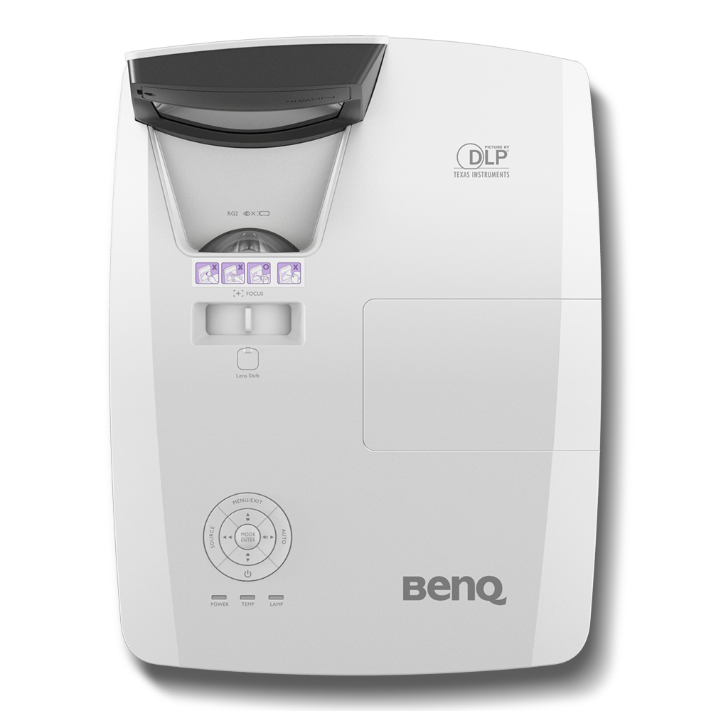 BenQ MW855UST+ - DLP-Projektor - 3D - 3500 ANSI-Lumen - WXGA (1280 x 800)