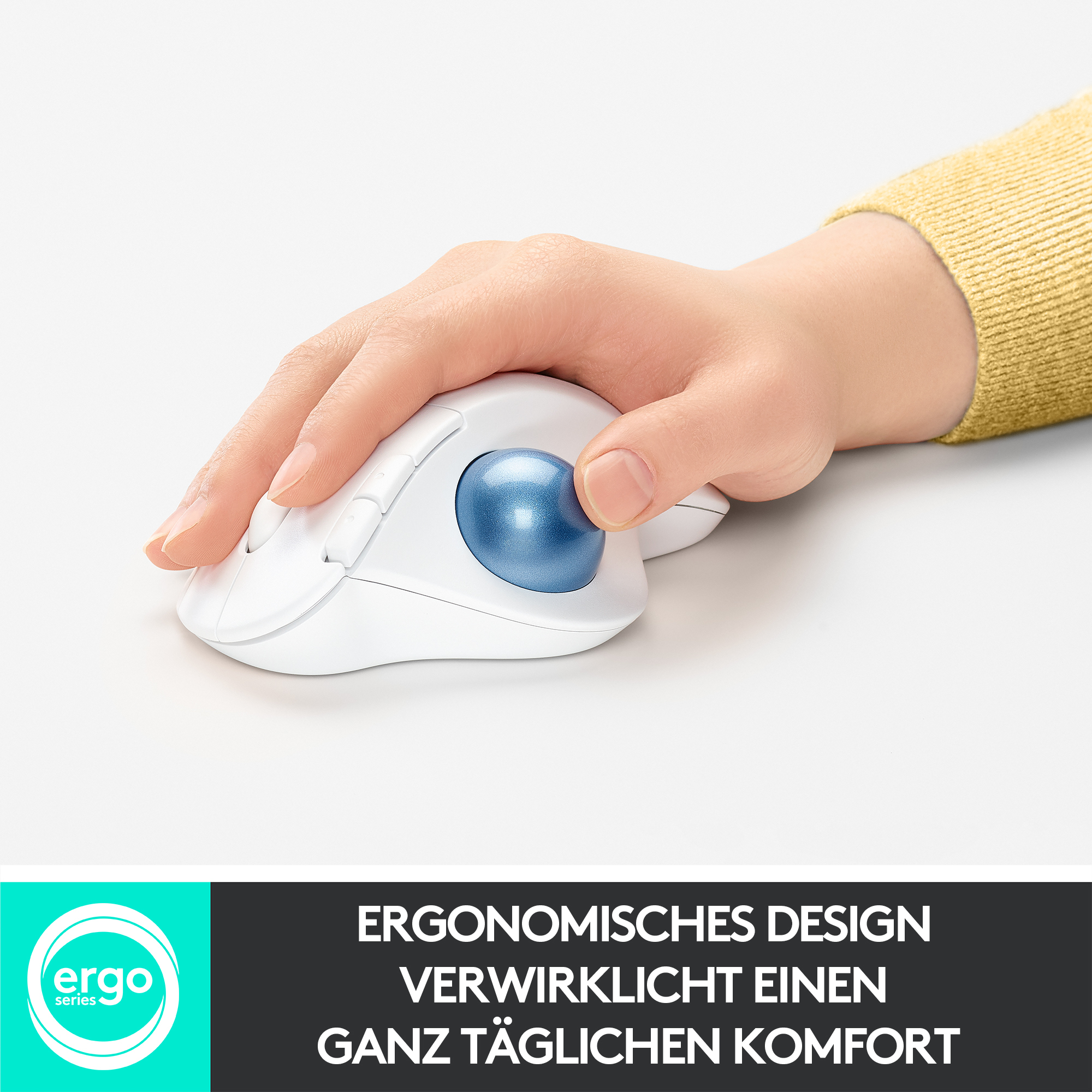Logitech Ergo Series ERGO M575 - Trackball - optisch - 5 Tasten - kabellos - Bluetooth 5.0 LE, 2.4 G