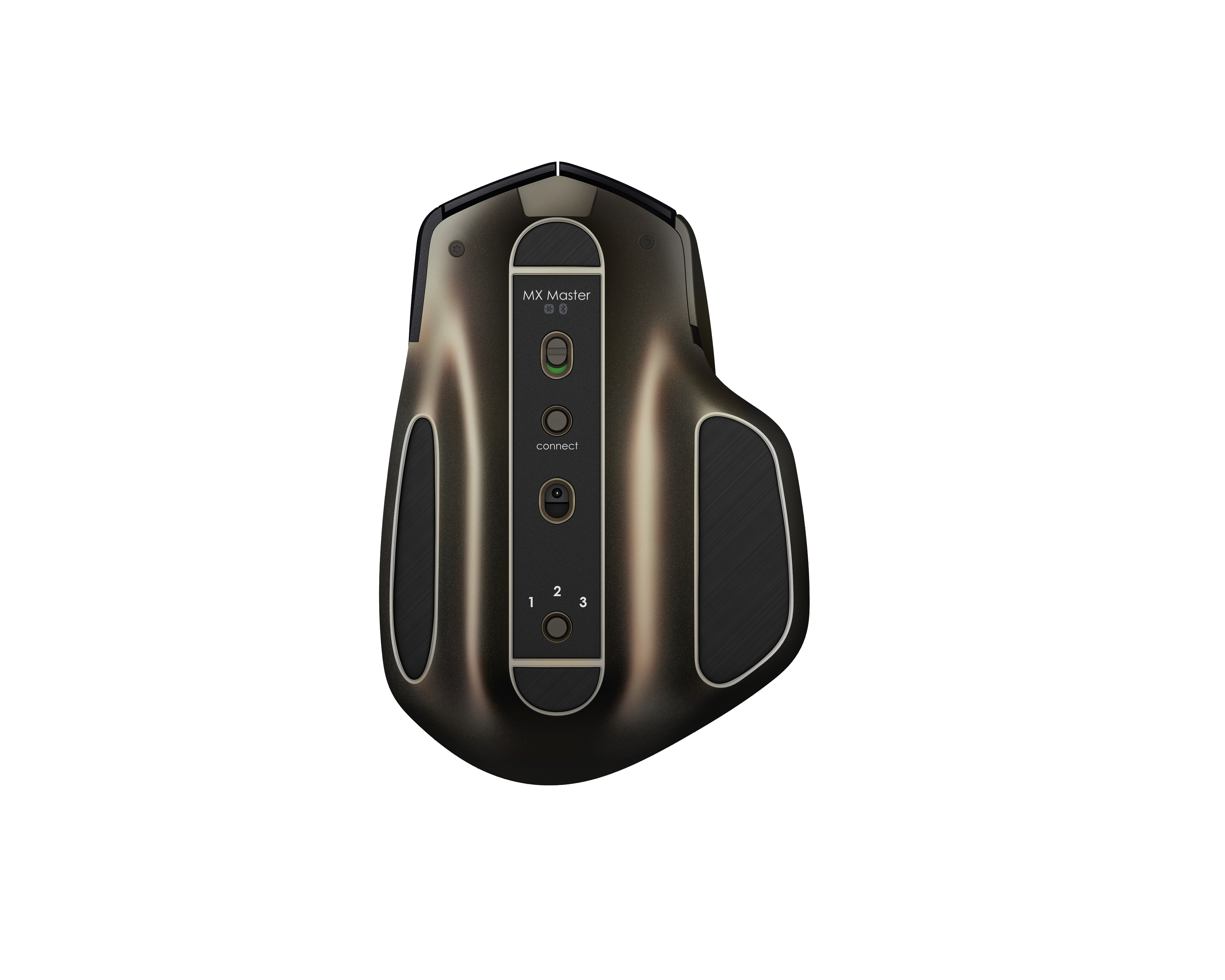 Logitech MX Master Wireless Mouse, rechts, Laser, RF Wireless + Bluetooth, 1000 DPI, Schwarz, Bronze