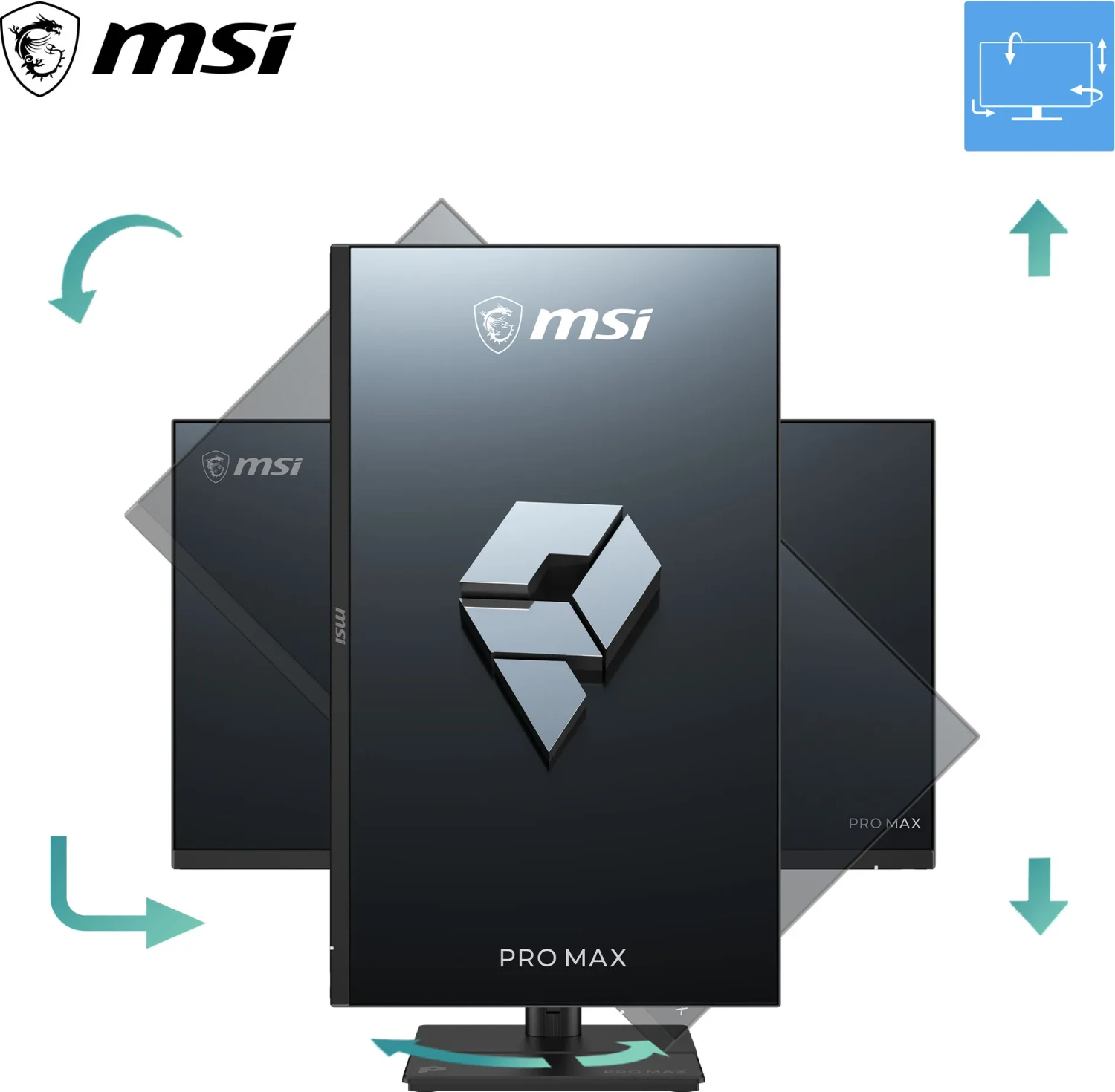 MSI PRO MAX 27P 8MG-018DE, 27" FHD, Ryzen 7 255, 16GB, 51GB, Wi-Fi 6E, Win11