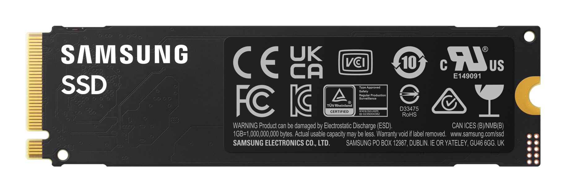 Samsung 990 PCIe 4.0 NVMe M.2 SSD - 2 TB, 2 TB, M.2, 7250 MB/s