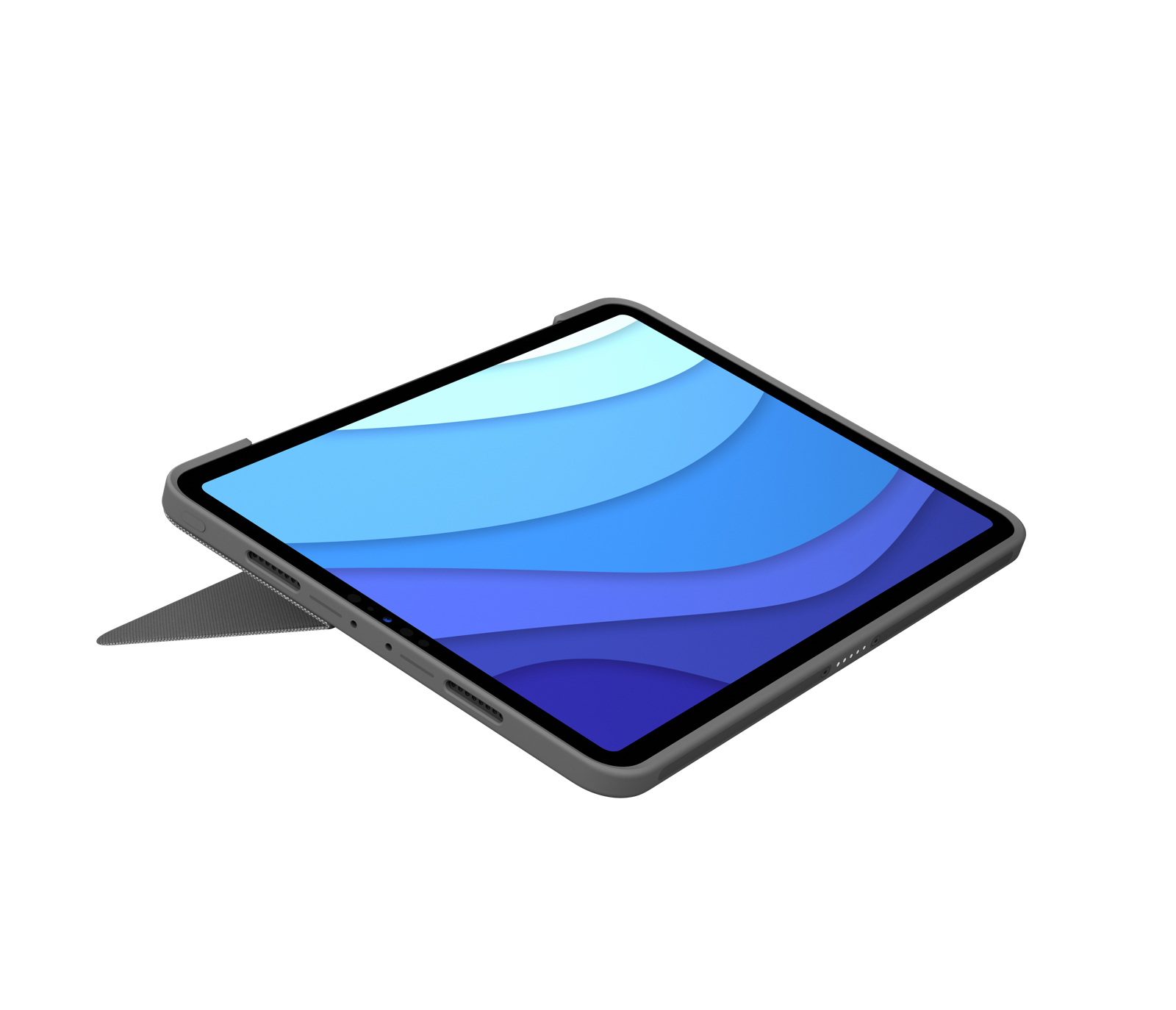 Logitech Combo Touch, KeyboardDock für Apple iPad Pro 11" 2020 / 2021, grau, DE