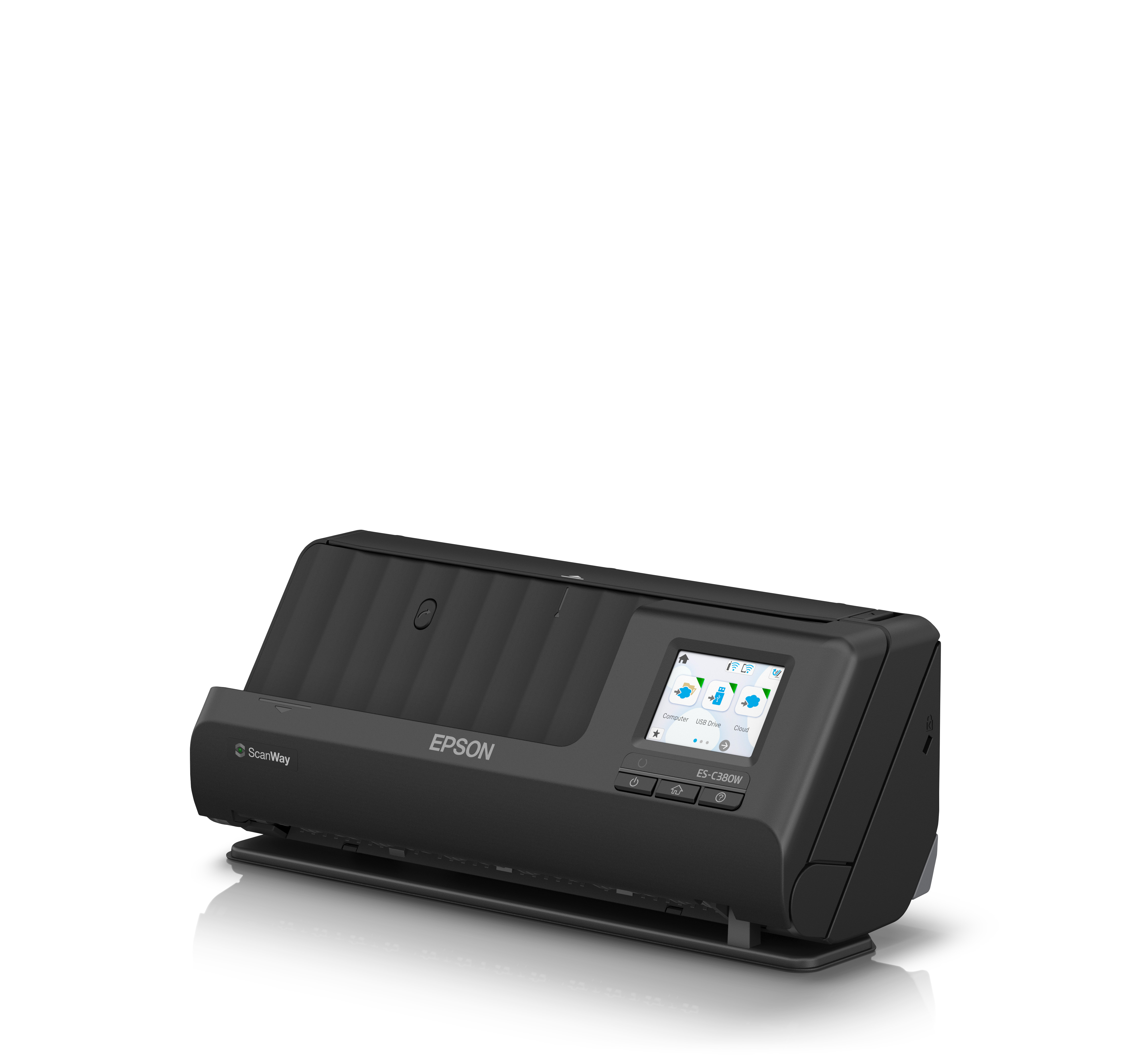 Epson ES-C380W - Einzelblatt-Scanner - Duplex - A4/Legal - 600 dpi x 600 dpi - automatischer Dokumen