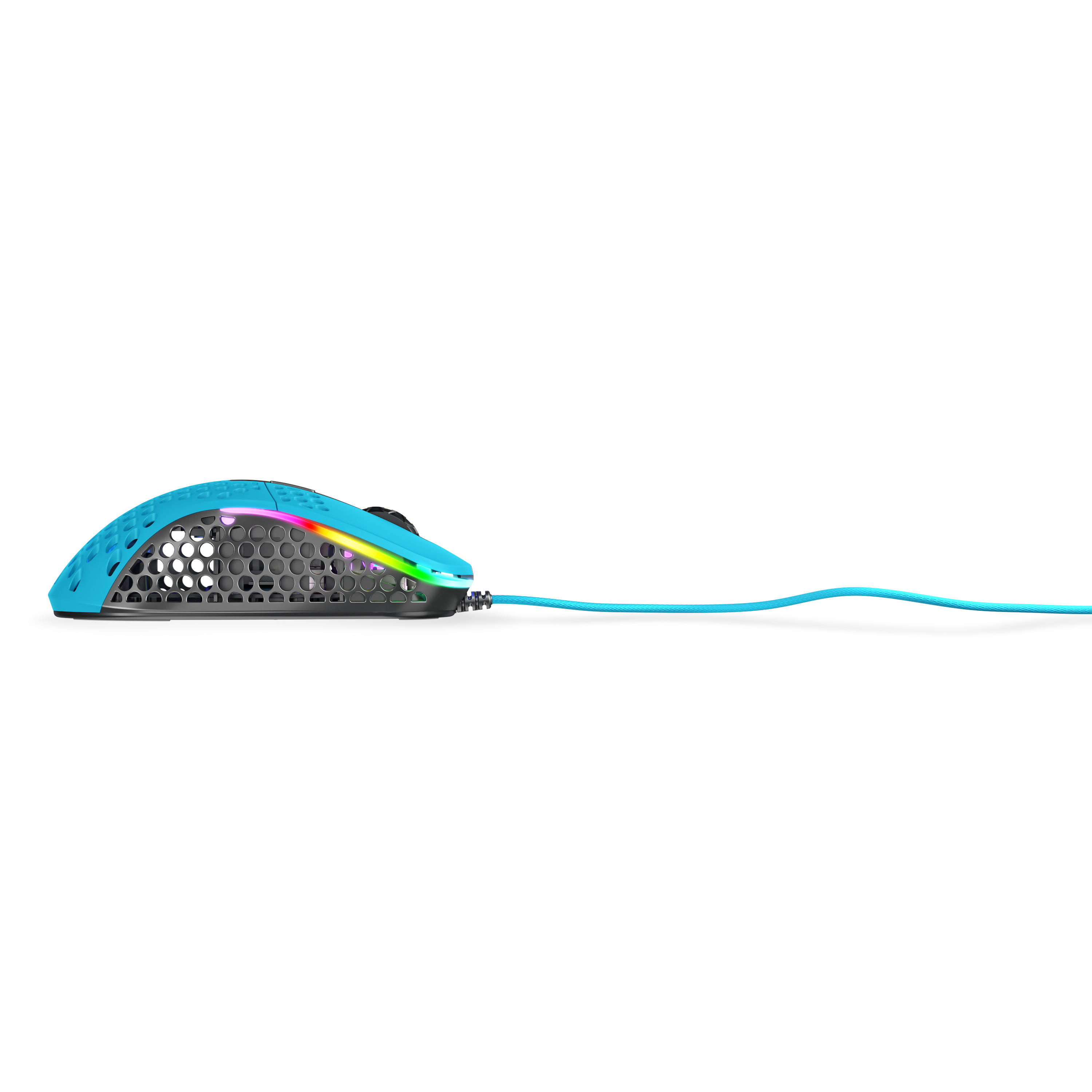 Cherry XTRFY M4 RGB, rechts, Optisch, USB Typ-A, 16000 DPI, Schwarz, Blau