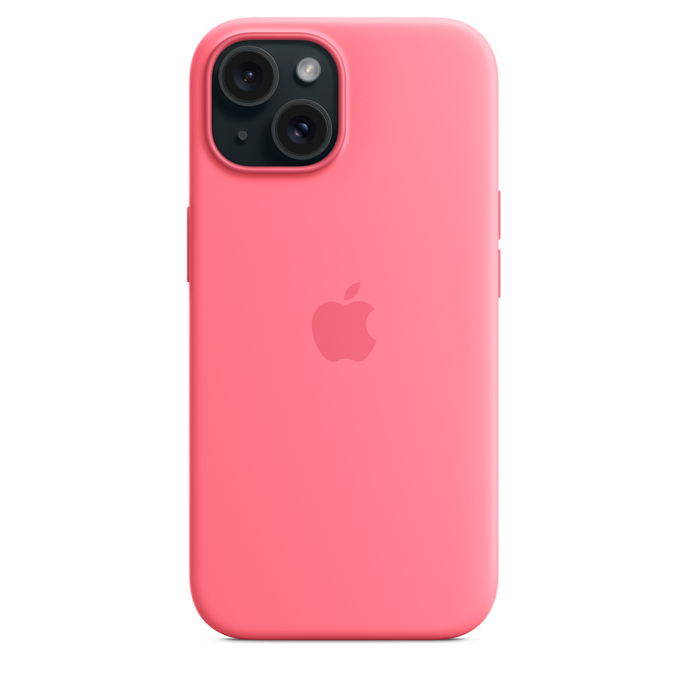 Apple iPhone 15 Silikon Case mit MagSafe ? Pink, Cover, Apple, iPhone 15, 15,5 cm (6.1"), Pink