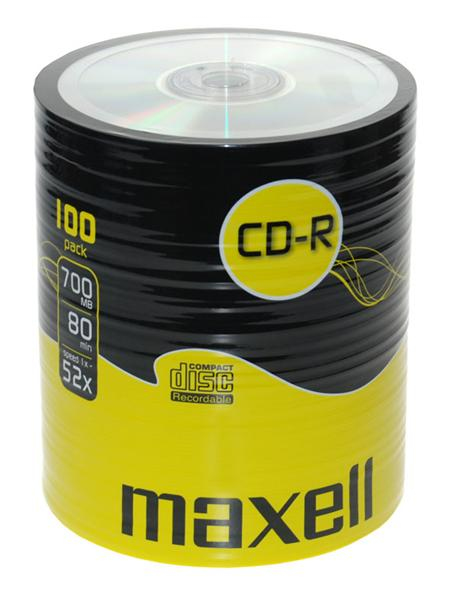 Maxell 100 x CD-R - 700 MB (80 Min) 52x - Spindel