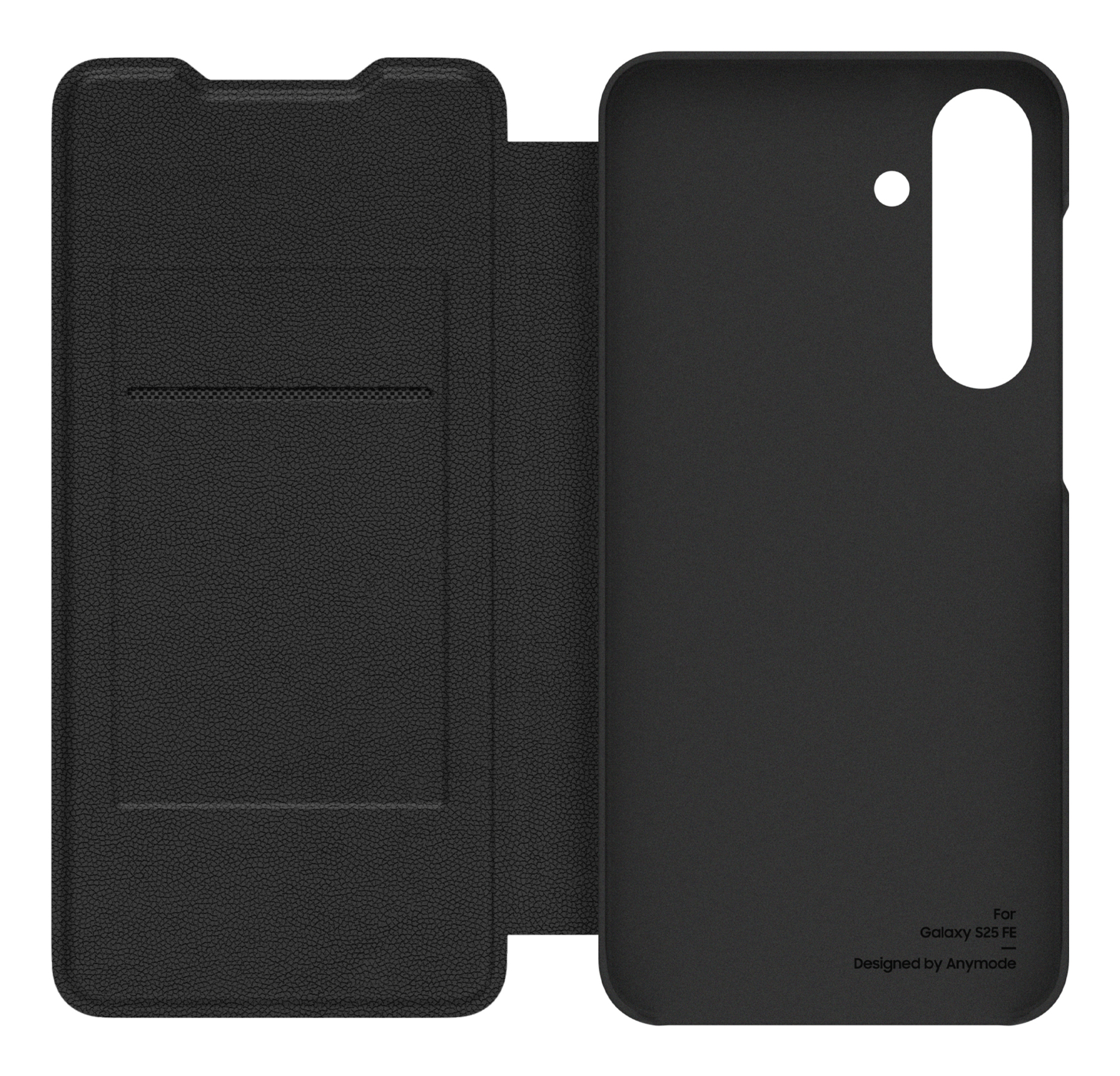 Samsung Anymode Wallet Flip Cover für Galaxy S25 FE, Polycarbonat schwarz