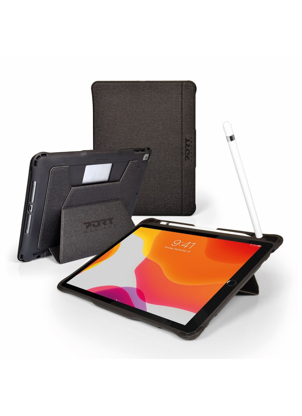 PORT Designs PORT MANCHESTER II - Flip-Hülle für Tablet - widerstandsfähig - Polyurethan - für Apple