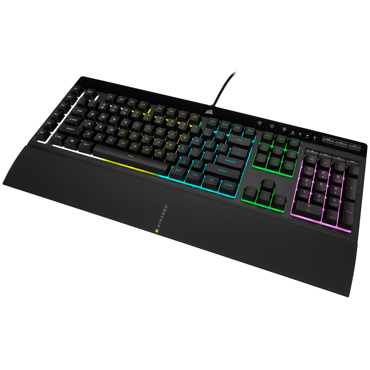 Corsair Gaming K55 RGB PRO Tastatur, USB, QWERTZ, IP42