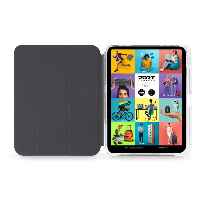 PORT Designs PORT NOUMEA II SLIMCLEAR ECO - Schutzabdeckung für Tablet - Leinwand - Schwarz - für Ap