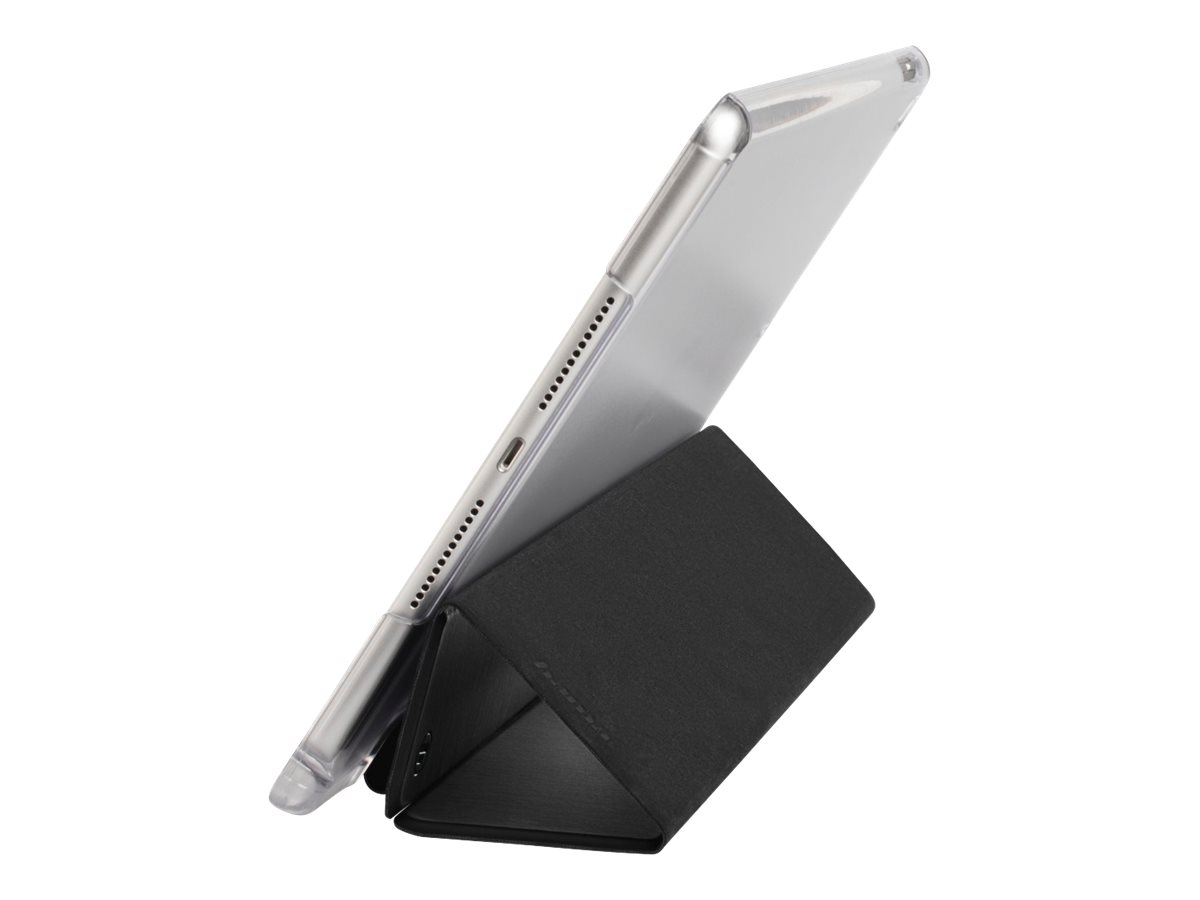 Hama "Fold Clear" - Flip-Hülle für Tablet - Polyurethan - Schwarz, durchsichtig - 10.2" - für Apple 