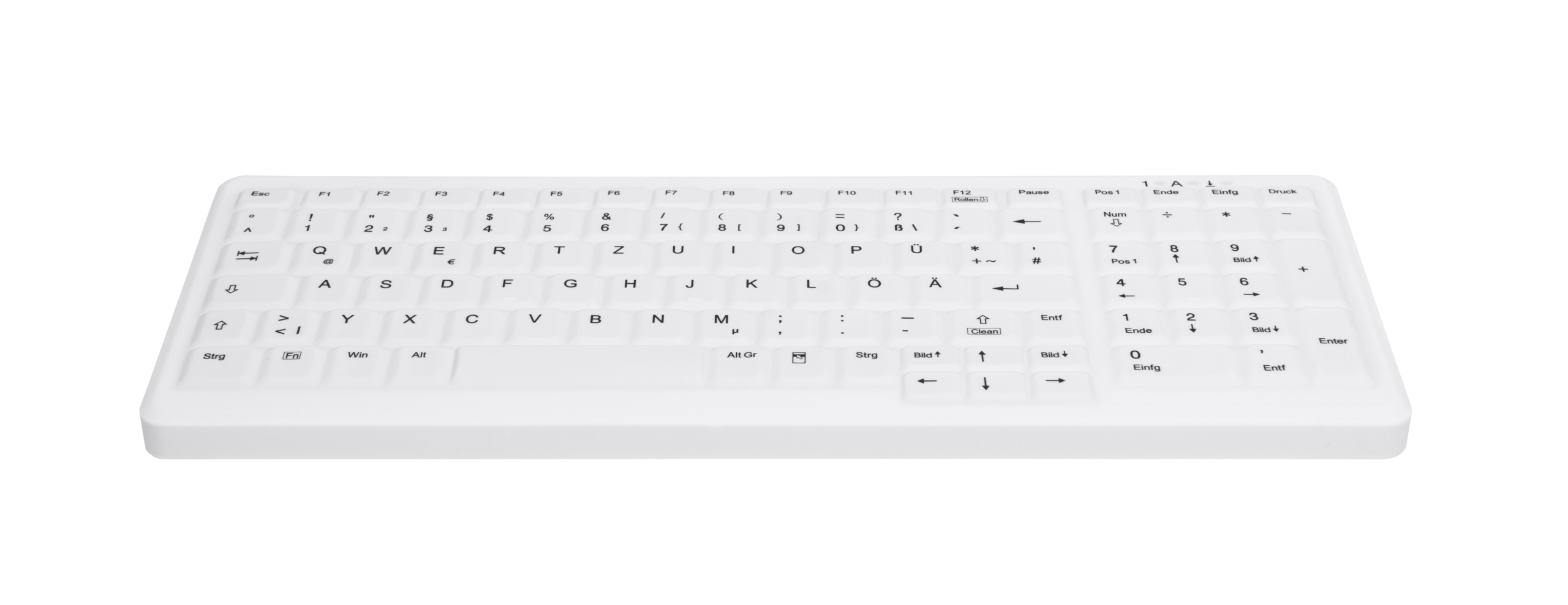 Active Key AK-C7000F, Volle Größe (100%), Verkabelt & Kabellos, RF kabellos + USB, Membran Key Switc