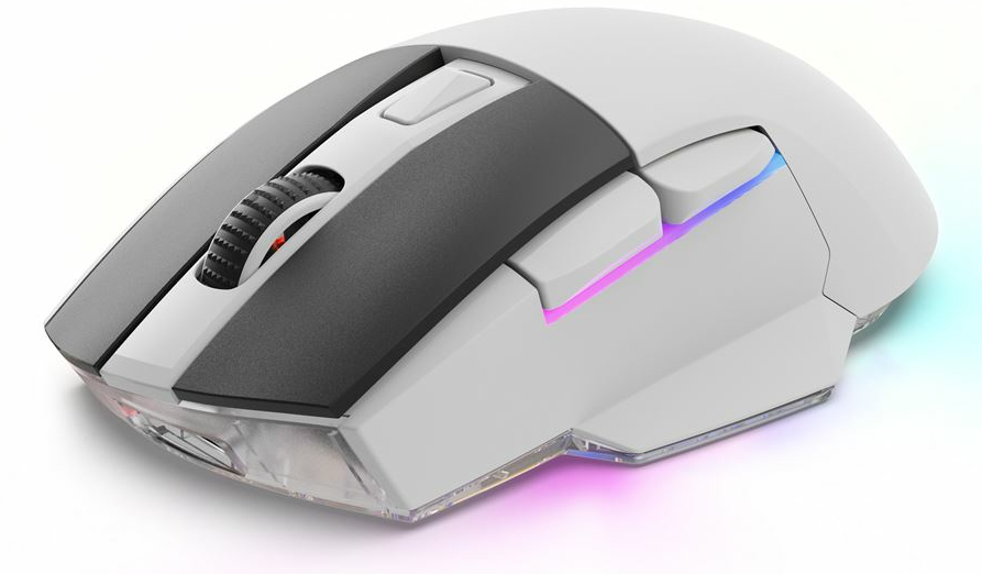 Sharkoon SKILLER SGM50W - Maus - optisch - 6 Tasten - kabellos, kabelgebunden - 2.4 GHz, USB-C - kab