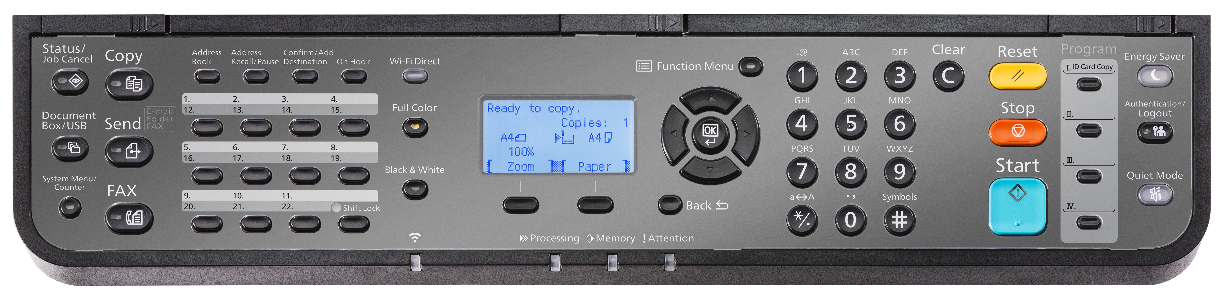 Kyocera ECOSYS MA2100cfx, Laser, Farbdruck, 1200 x 1200 DPI, A4, Direktdruck, Schwarz, Weiß