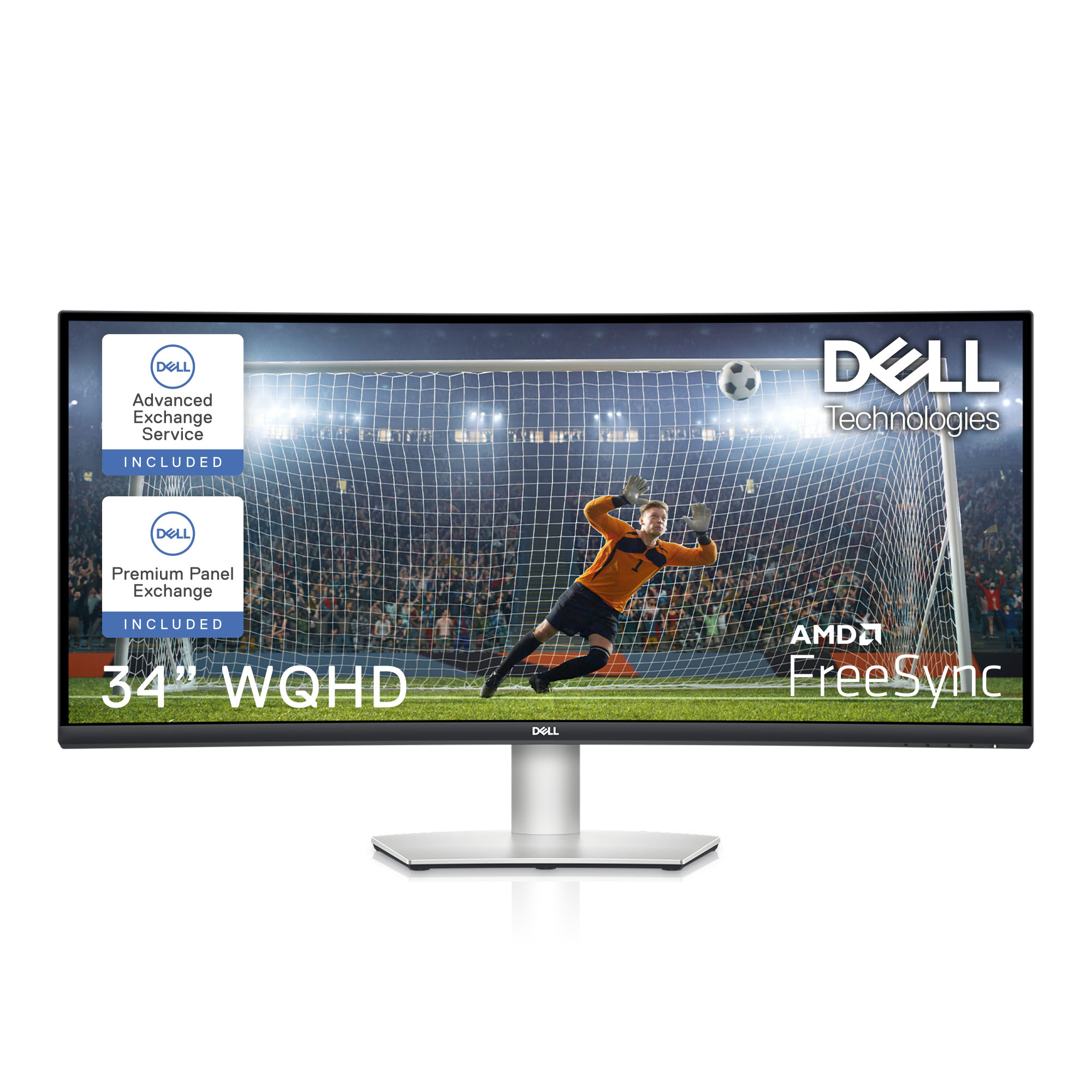 Dell S3423DWC Curved-Monitor 86.42cm (34") UWQHD, VA, 4ms, HDMI, Displayport, USB