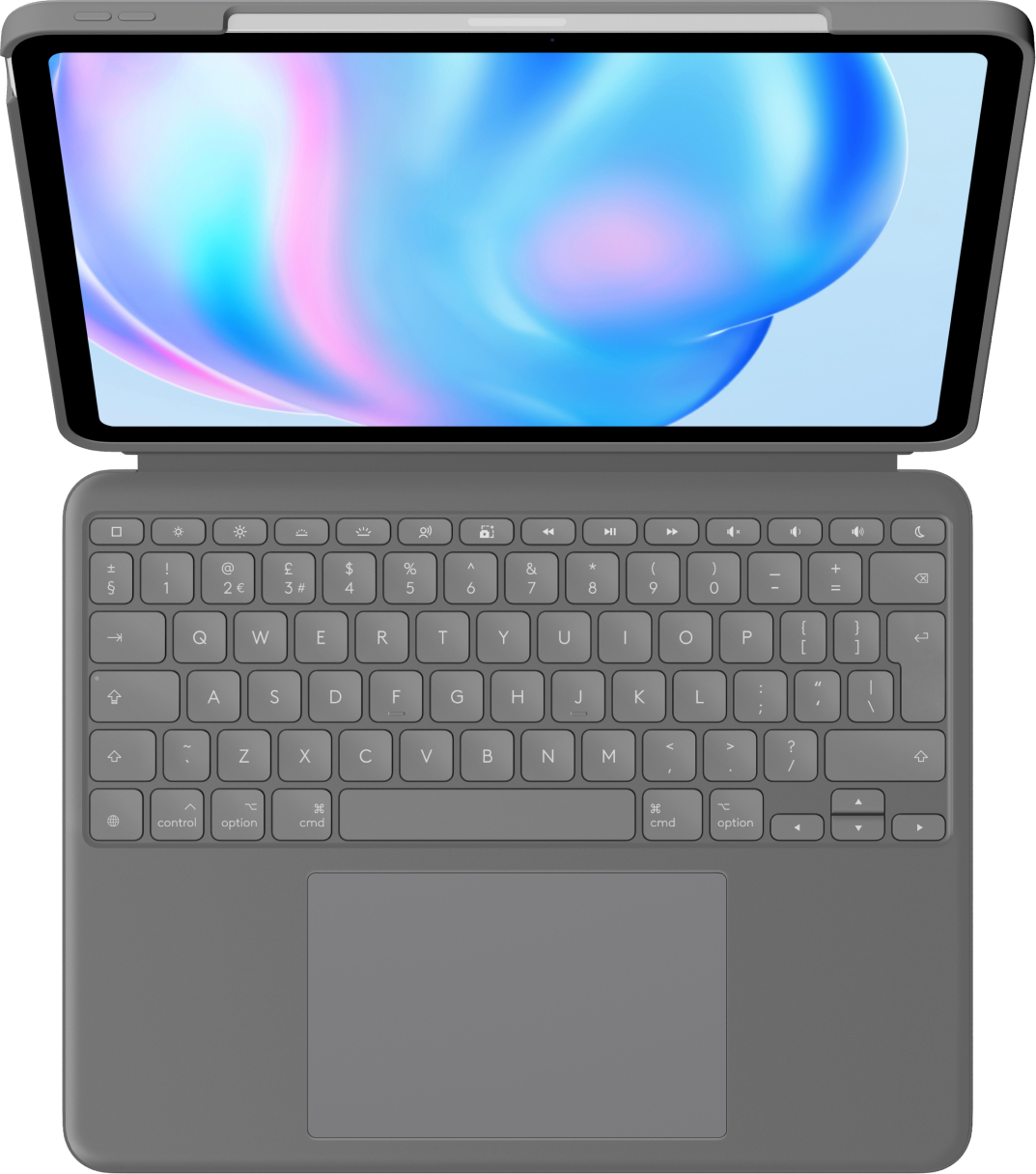 Logitech Combo Touch - Tastatur und Foliohülle - mit Trackpad - hintergrundbeleuchtet - Apple Smart