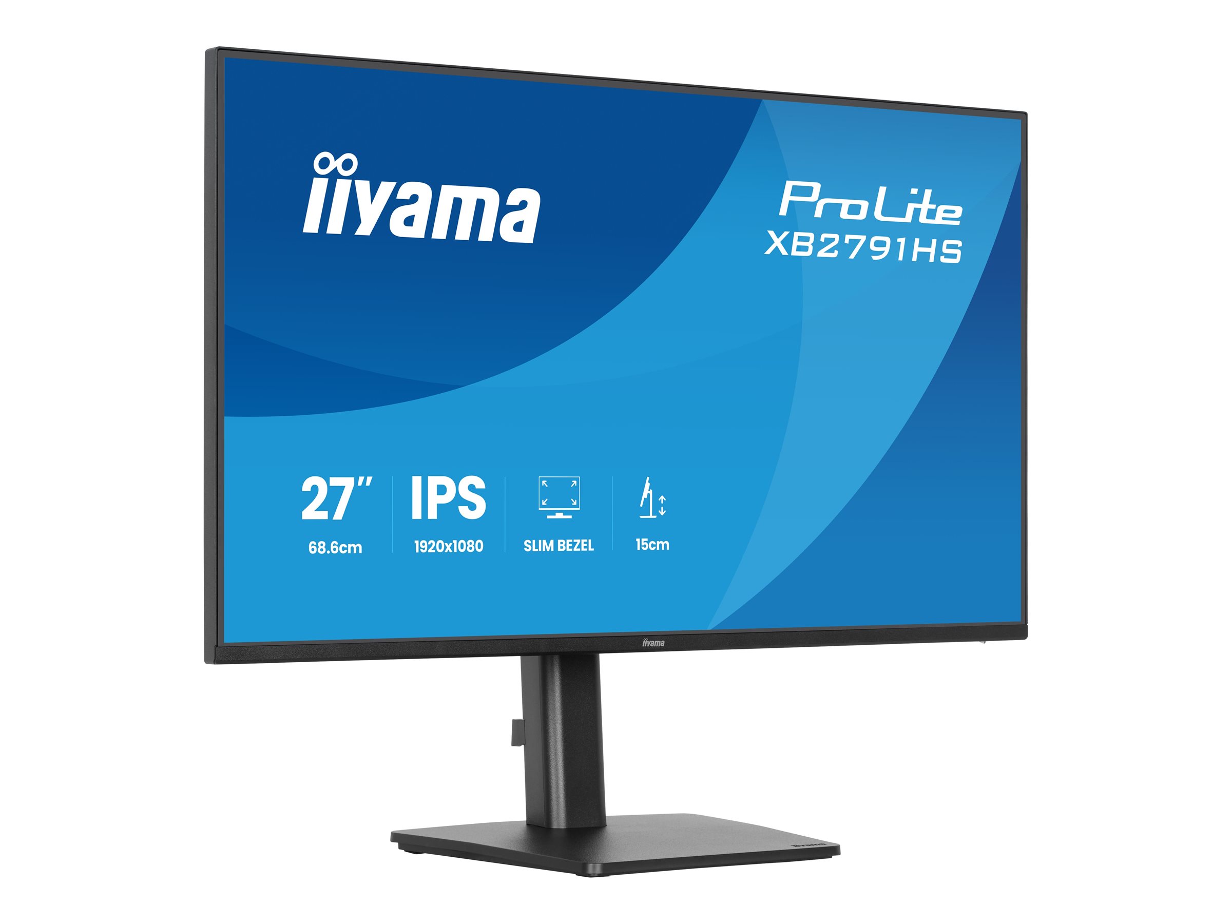 iiyama ProLite XB2791HS-B1 Monitor 68.6cm (27") Full HD, IPS, 1ms, HDMI, Displayport