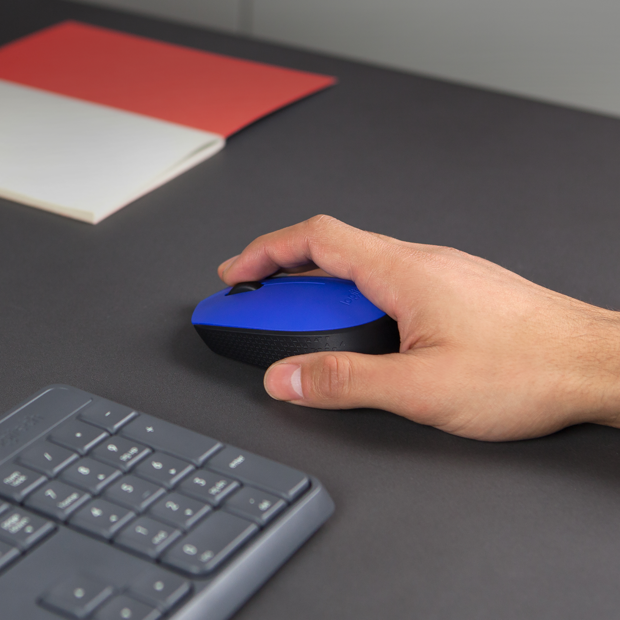Logitech M171 - Maus - rechts- und linkshändig - kabellos - 2.4 GHz - kabelloser Empfänger (USB)