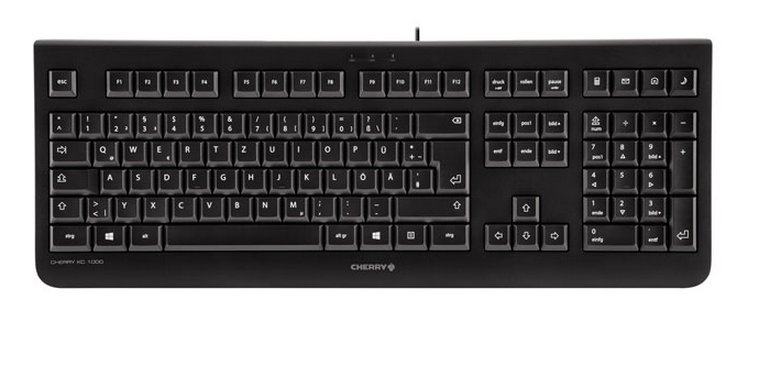 Cherry KC 1000 - Tastatur - Spanisch - Schwarz