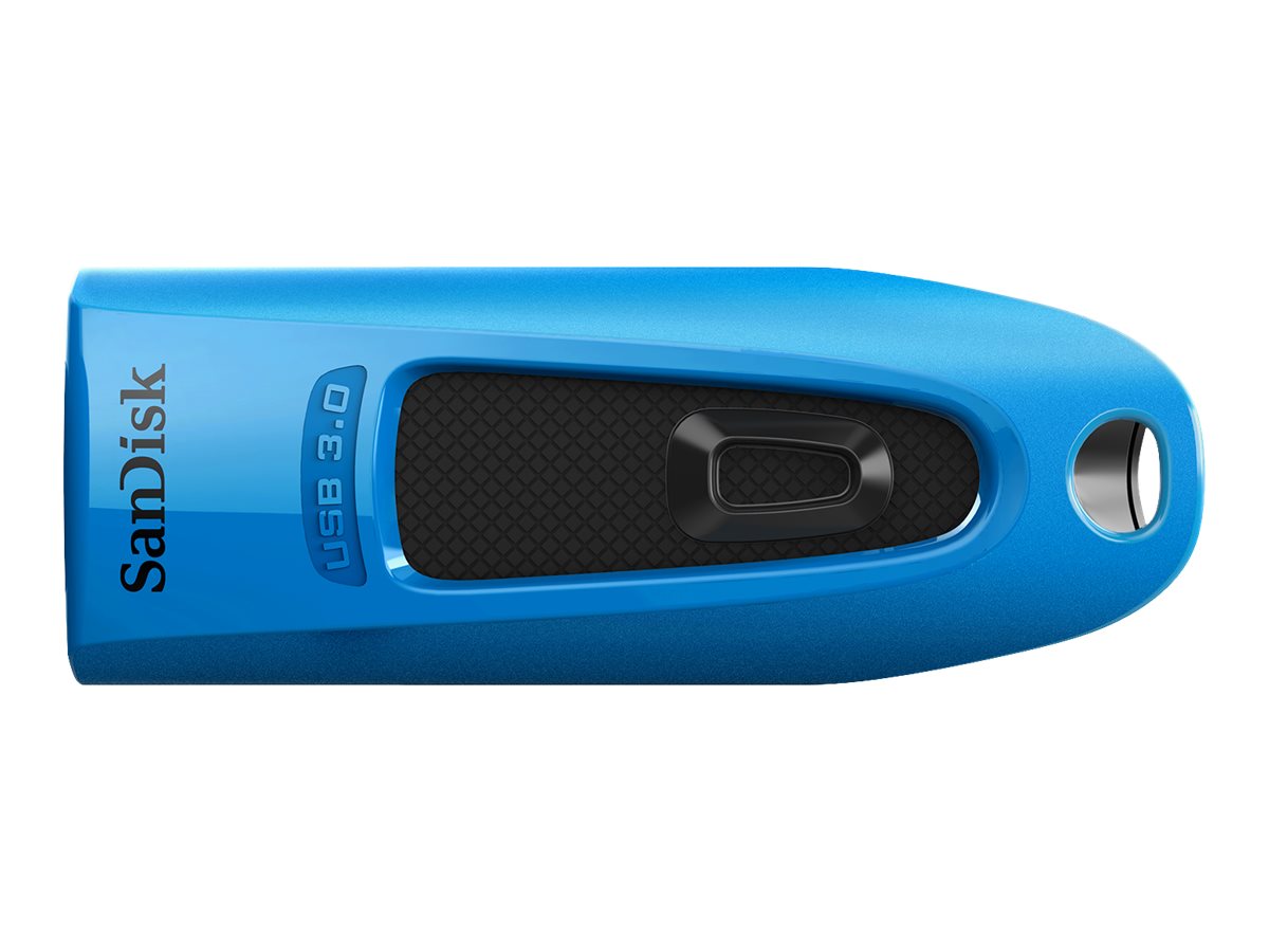 SanDisk Ultra - USB-Flash-Laufwerk - 64 GB - USB 3.0 - Blau, Rot (Packung mit 2)