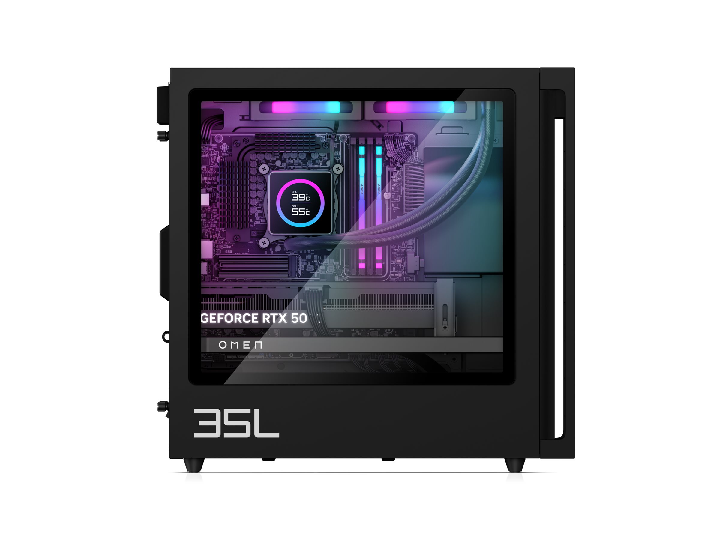HP OMEN 35L by HP GT16-1472ng - microATX - Ryzen 7 9800X3D - RAM 32 GB - SSD 1 TB - NVMe - GeForce R