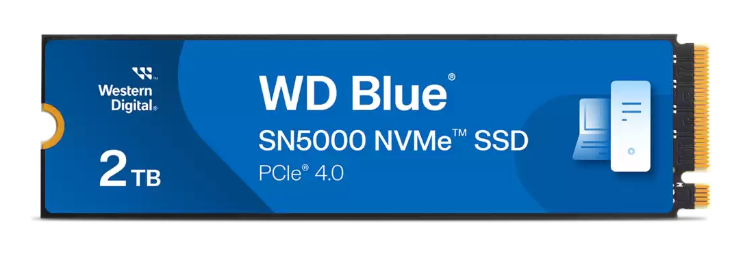Western Digital WD Blue SN5000 NVMe SSD 2TB, M.2 2280 / M-Key / PCIe 4.0 x4