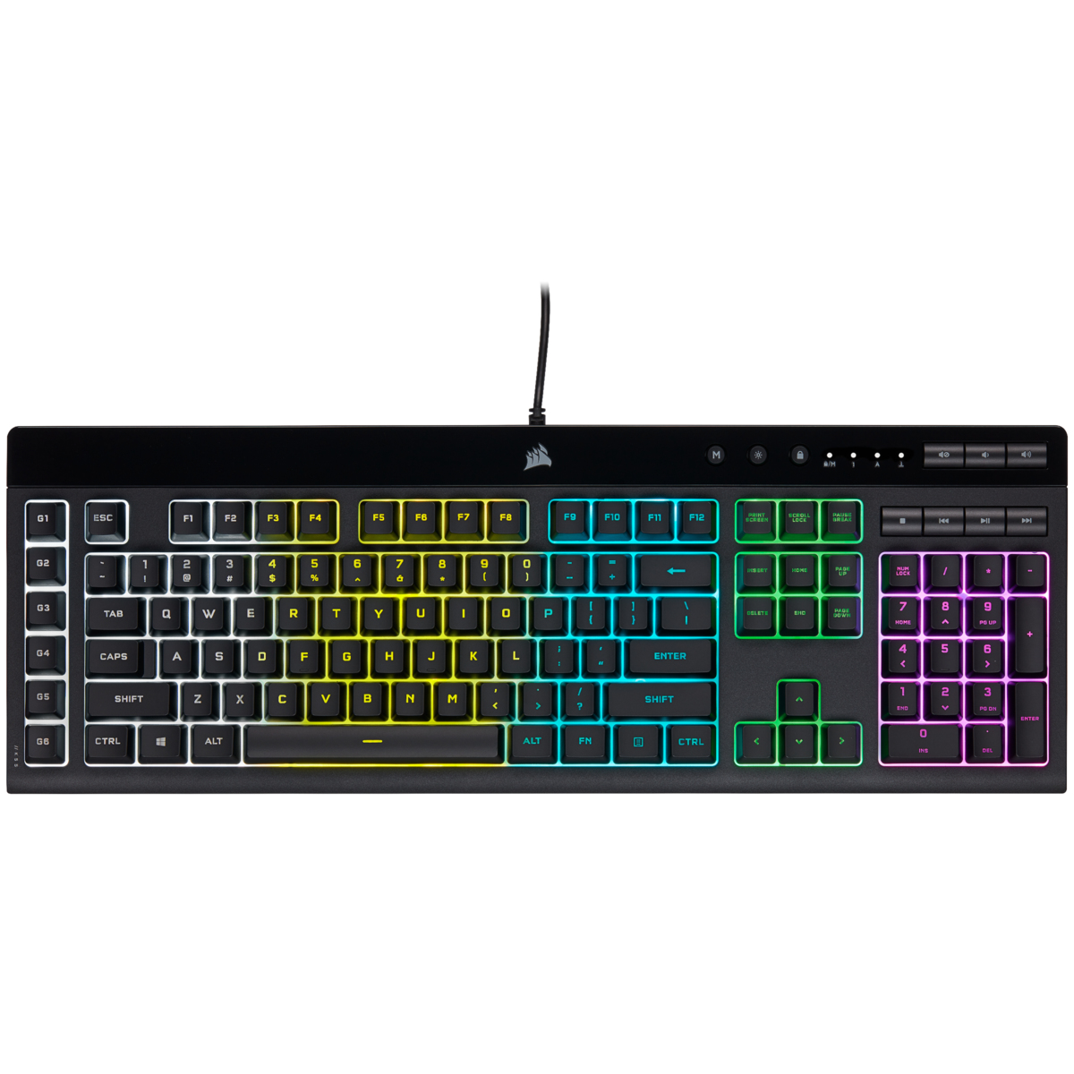 Corsair Gaming K55 RGB PRO Tastatur, USB, QWERTZ, IP42