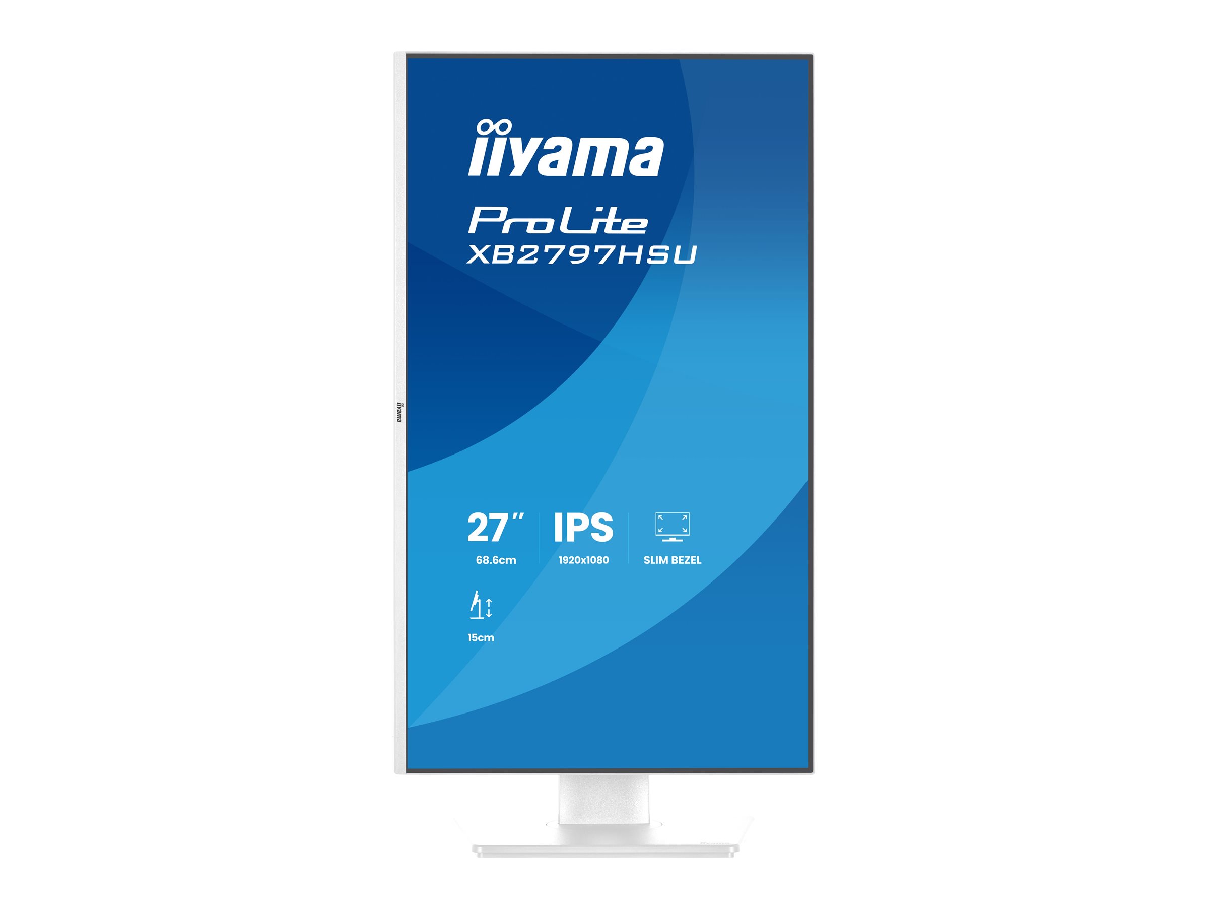iiyama ProLite XB2797HSU-W1 Monitor 68.6cm (27") Full HD, IPS, 4ms, HDMI, Displayport, USB-C