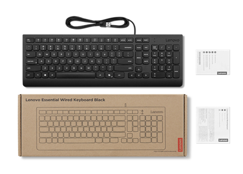 Lenovo Essential - Tastatur - USB - QWERTY - Dänisch