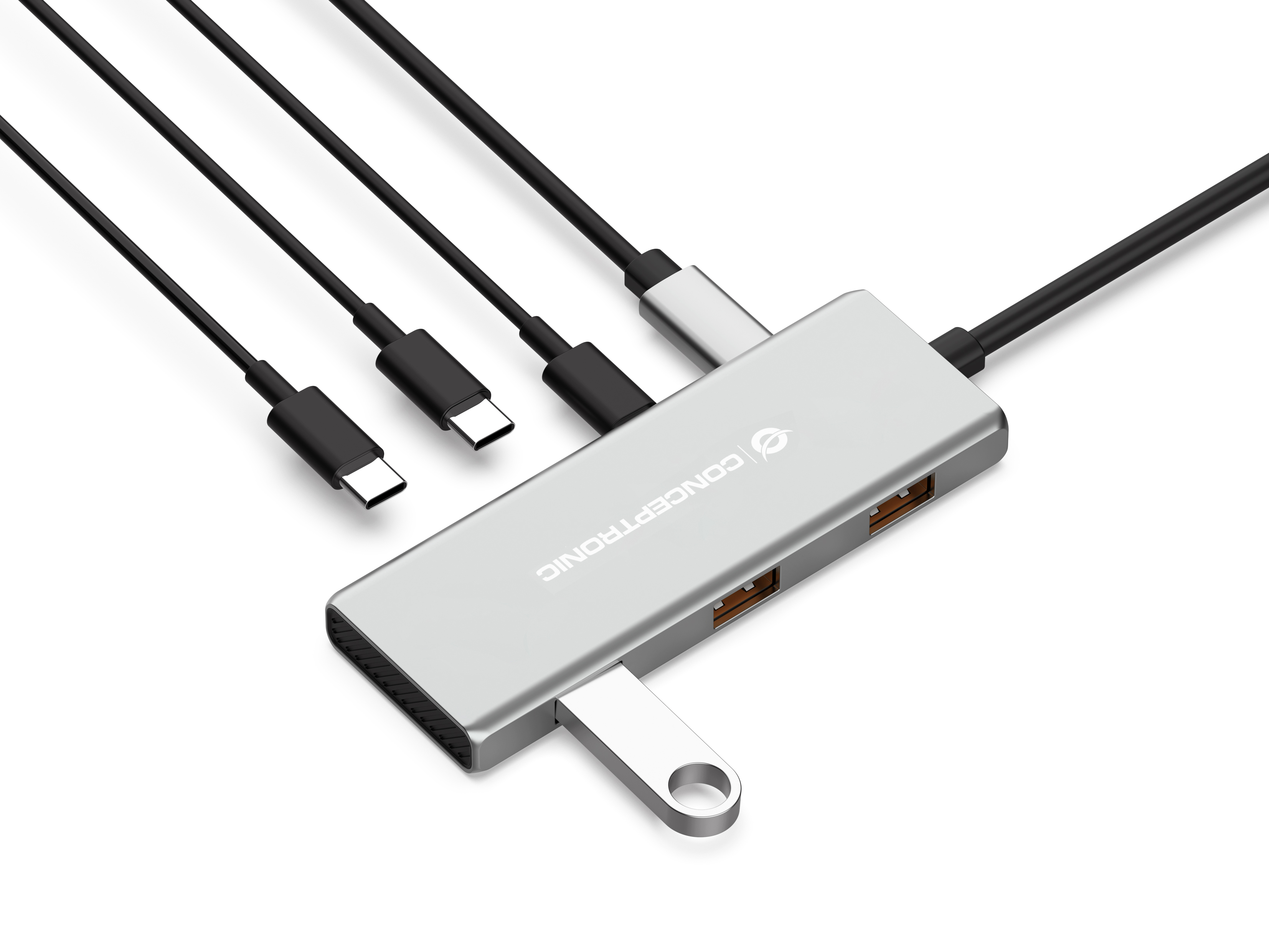 Conceptronic HUBBIES17G, USB 3.2 Gen 2 (3.1 Gen 2) Type-C, USB 3.2 Gen 2 (3.1 Gen 2) Type-A, USB 3.2