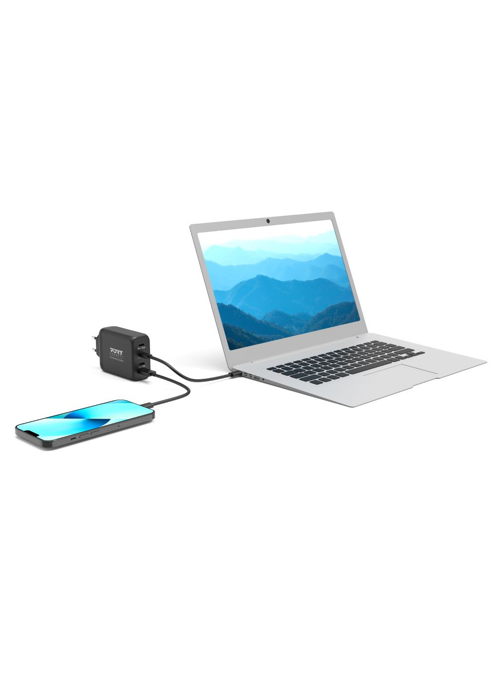 PORT Designs PORT Connect - Netzteil - GaN-Technologie - 120 Watt - 5 A - PD, QC 3.0 - 4 Ausgabeansc