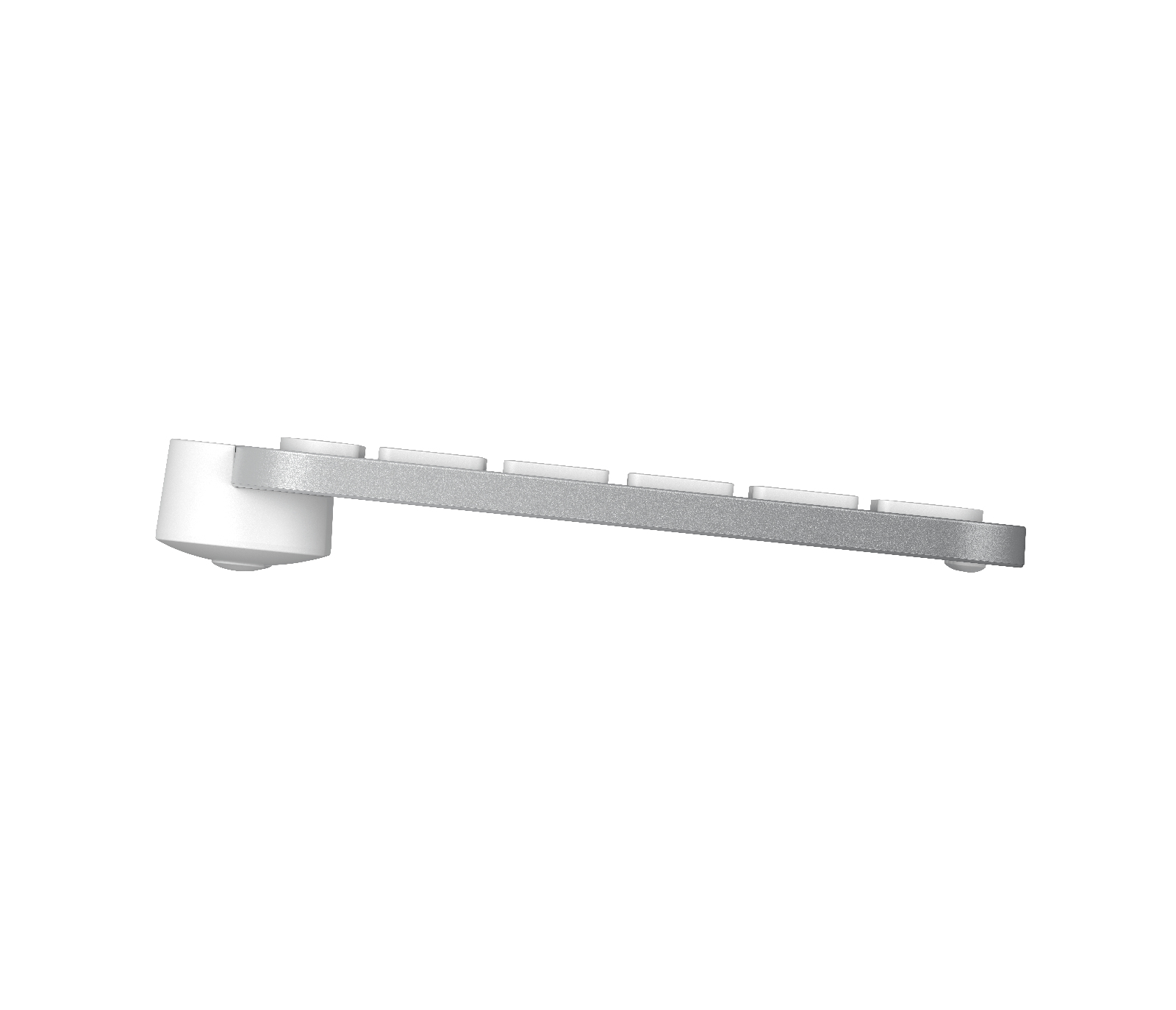 Logitech MX Keys Mini Pale Gray, weiß/grau, LEDs weiß, Logi Bolt, USB/Bluetooth, DE