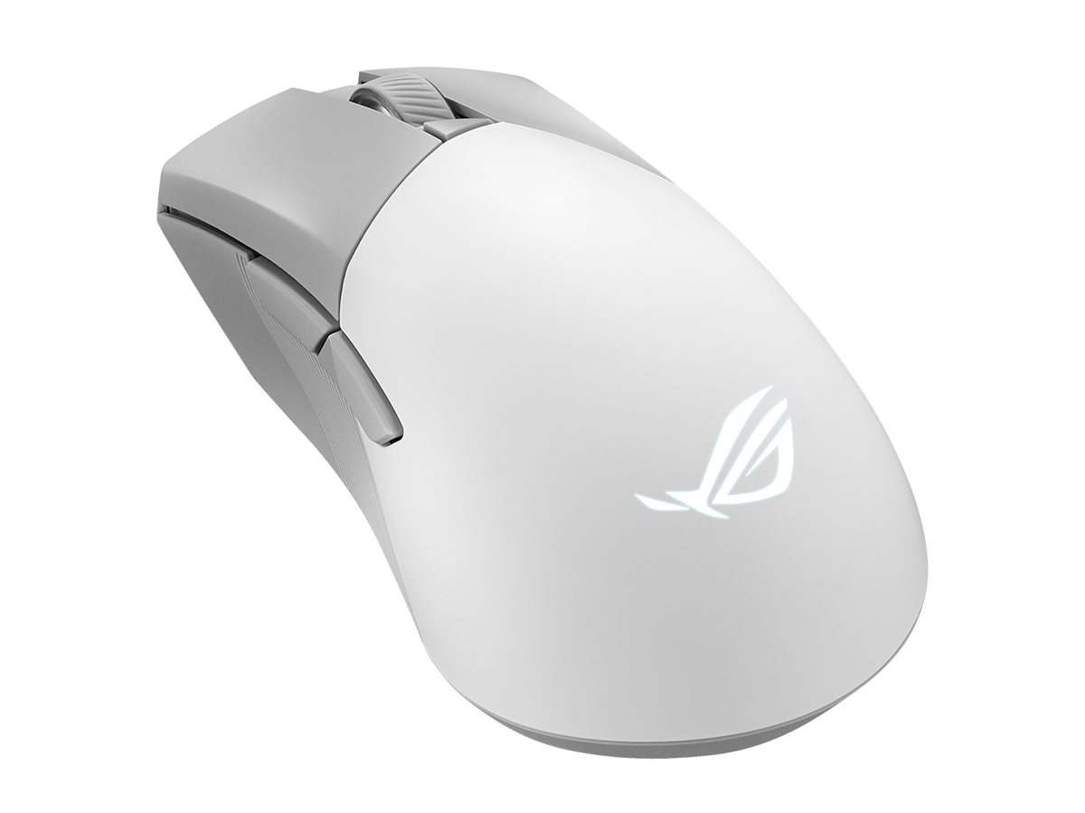 ASUS ROG Gladius III Wireless Aimpoint White, rechts, Optisch, RF Wireless + Bluetooth + USB Type-A,