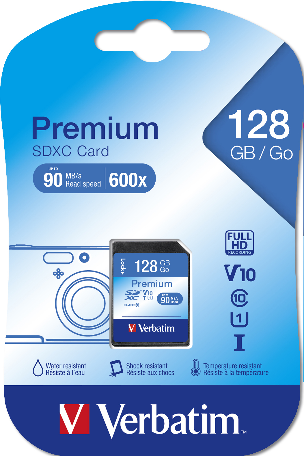 Verbatim Premium - Flash-Speicherkarte - 128