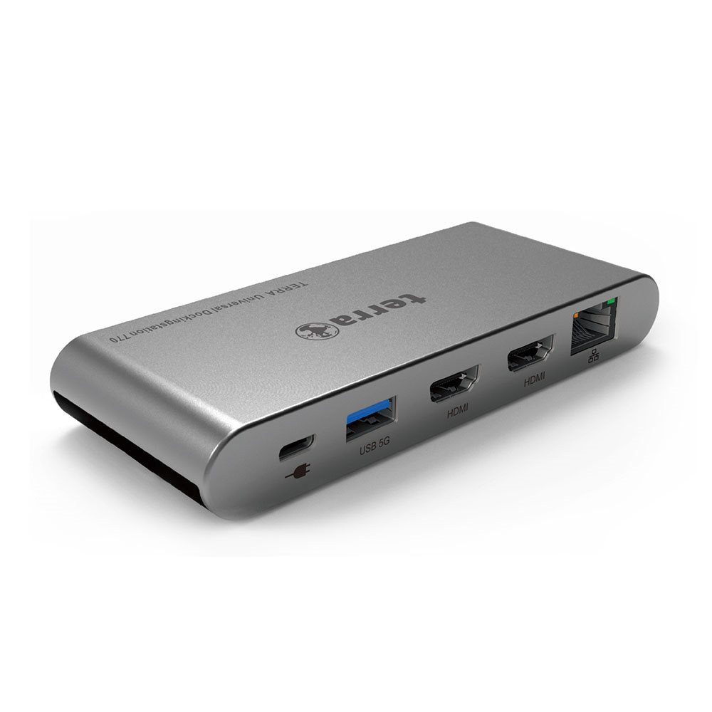 TERRA MOBILE Dockingstation 770 USB-C Dual Display Dockingstation mit Dual Display für unterwegs!, K