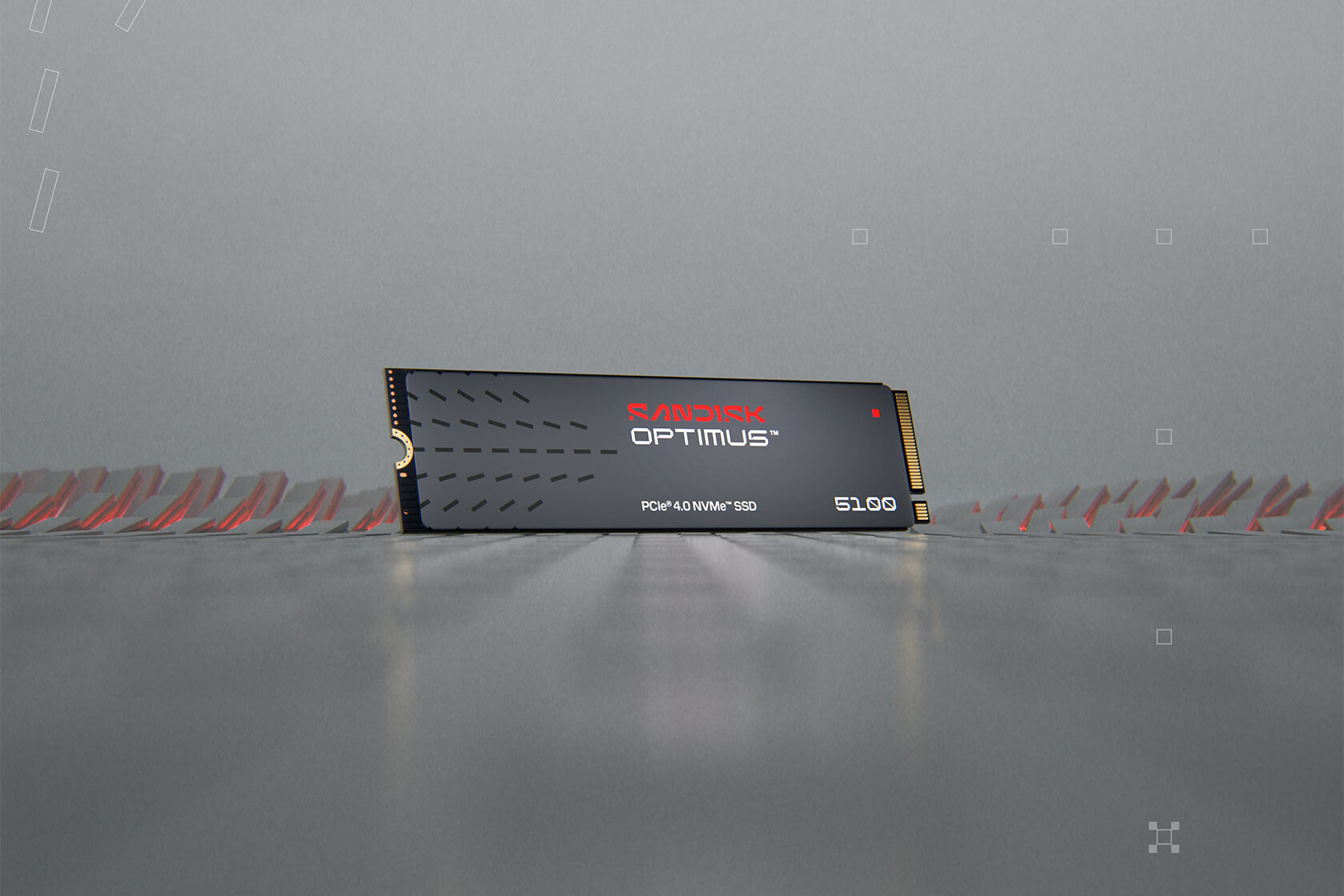 SanDisk Optimus 5100 - SSD - 1 TB - intern - M.2 2280 - PCIe 4.0 x4 (NVMe)
