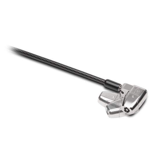 Kensington ClickSafe® 2.0-Laptopschloss - Like Keyed, 1,8 m, Schlüssel, Karbonstahl, Schwarz, Silber