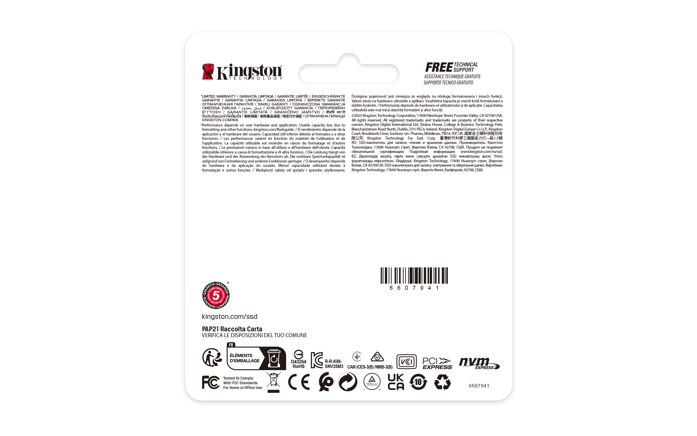 Kingston NV3 - SSD - 500 GB - intern - M.2 2230 - PCIe 4.0 x4 (NVMe)